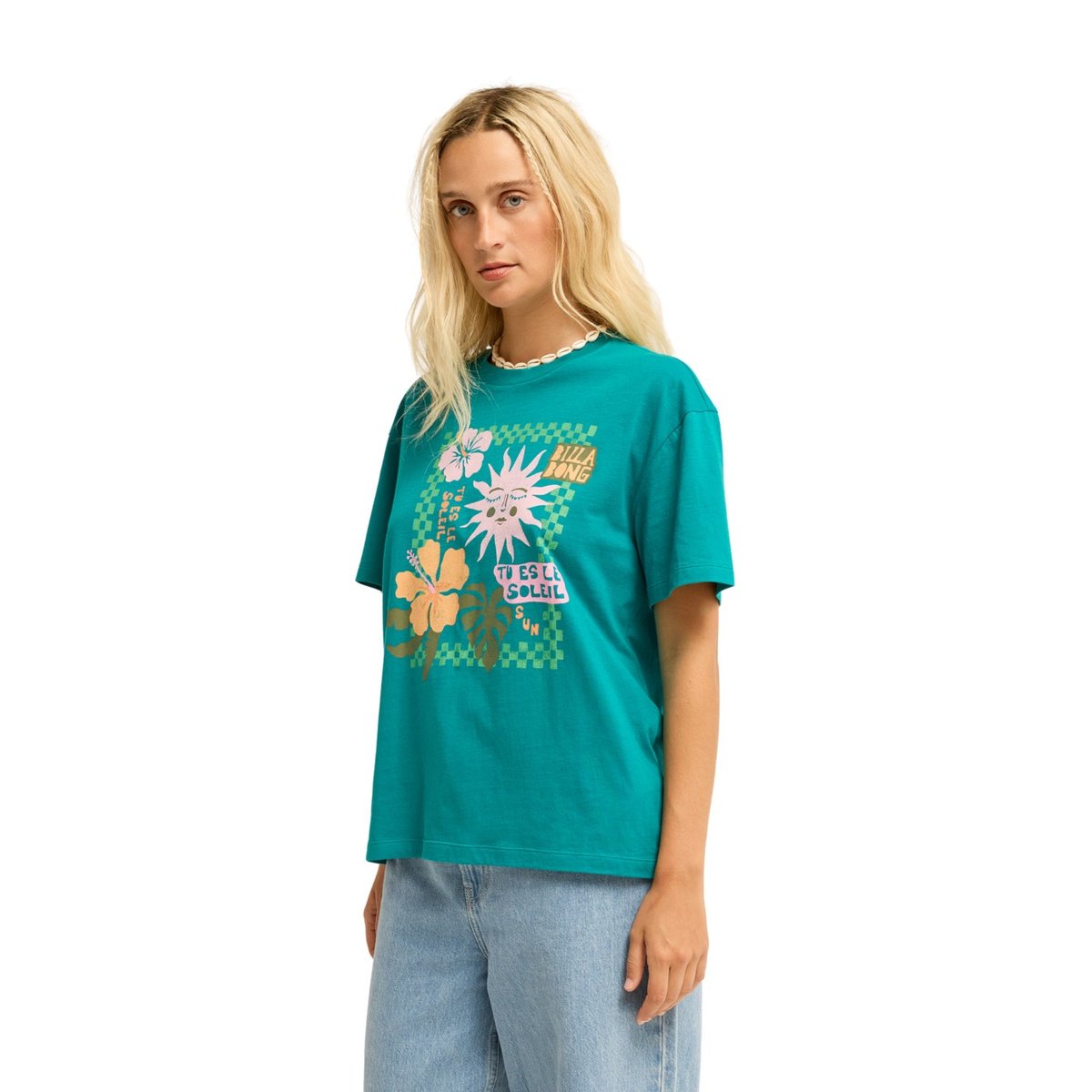 T shirt manches courtes ALOHA VACATION vert deep lagoon, BILLABONG