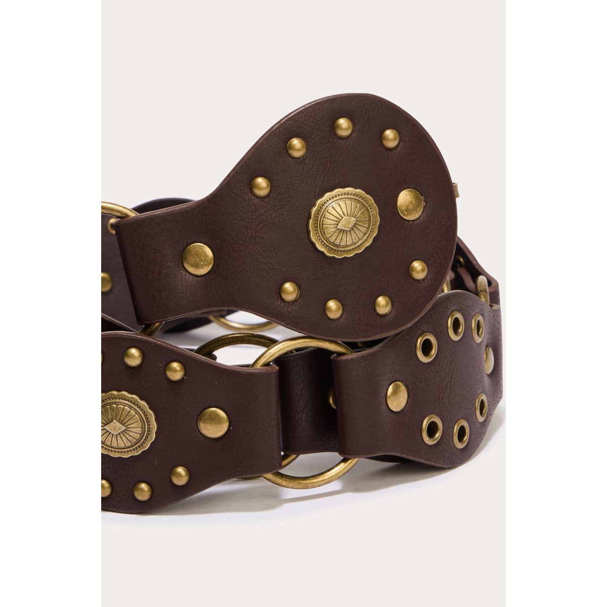 Ceinture large marron foncé, CACHE CACHE
