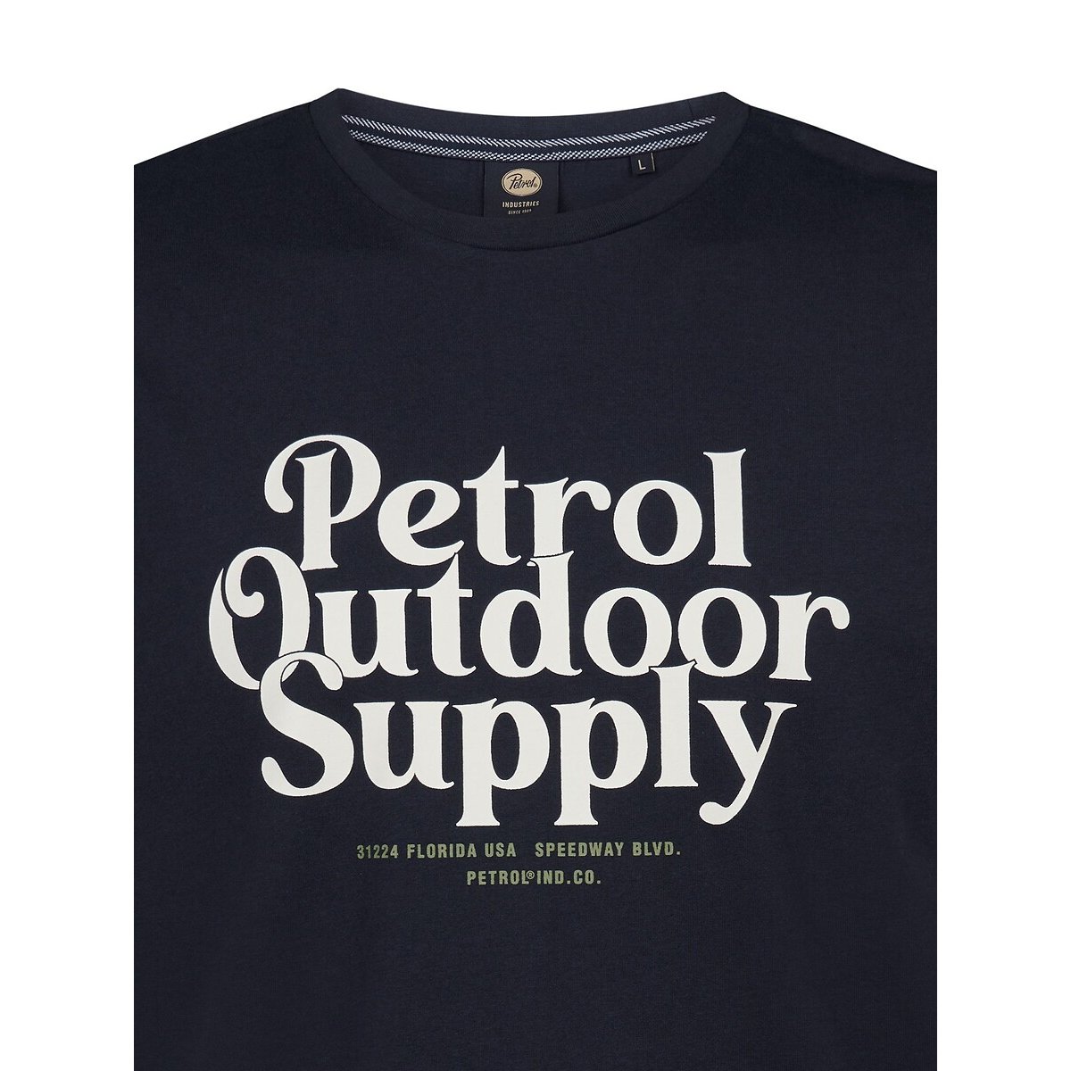 Logo T-Shirt navy blue, PETROL INDUSTRIES