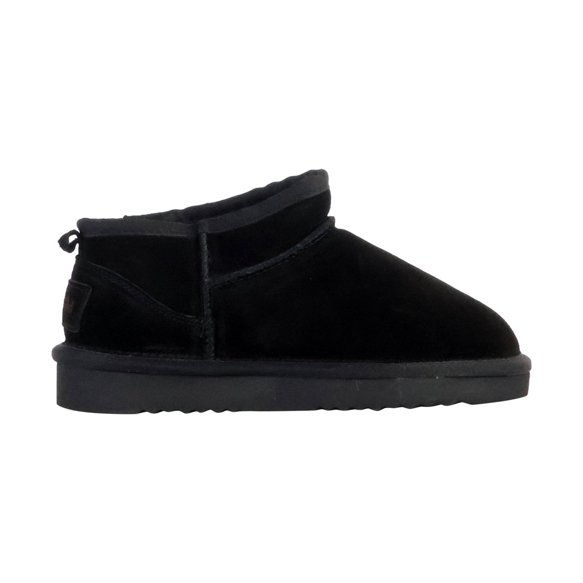 Bottines Chausson Cuir Media Merino noir, NATURAL WORLD