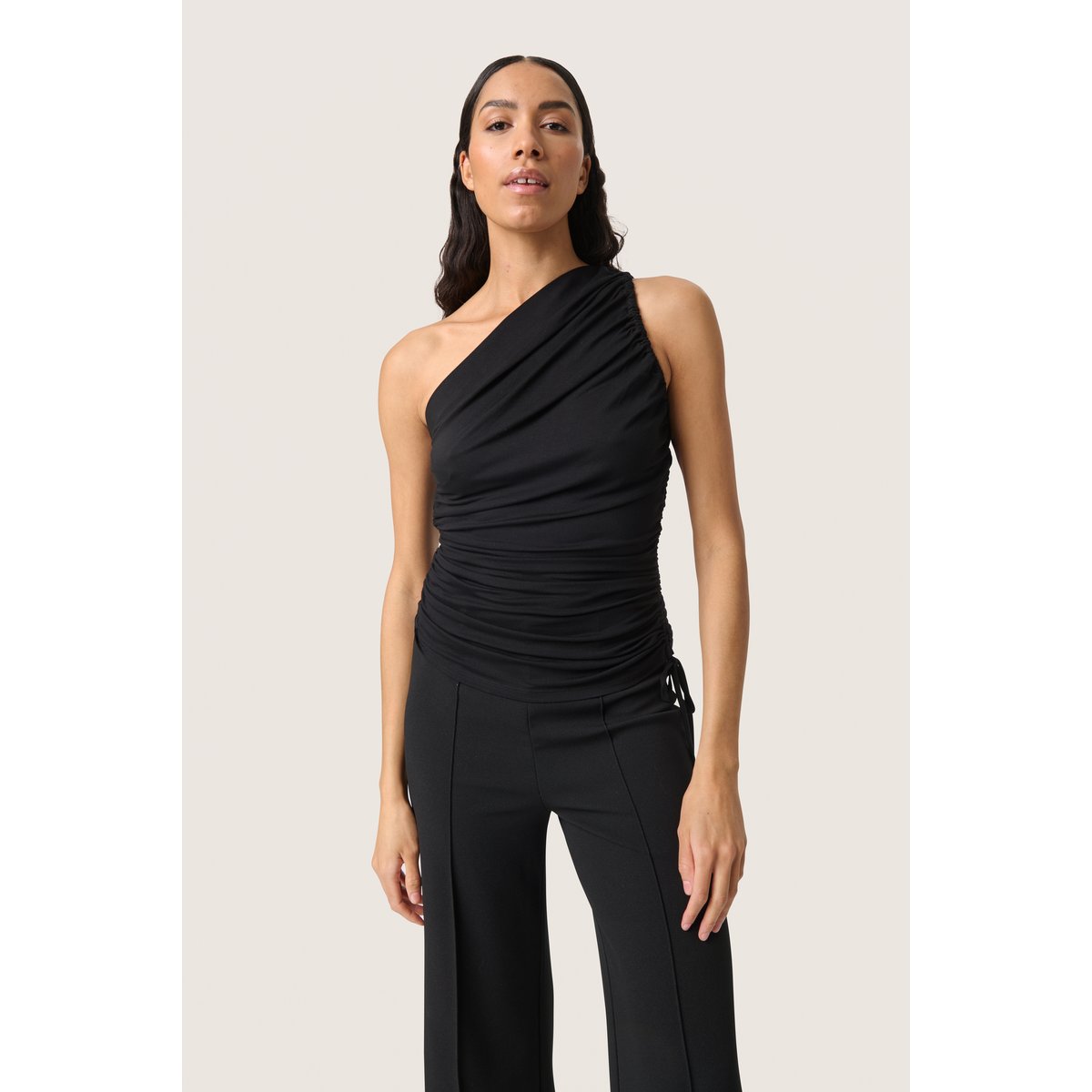 Blouse sans manches noir black, SOAKED IN LUXURY