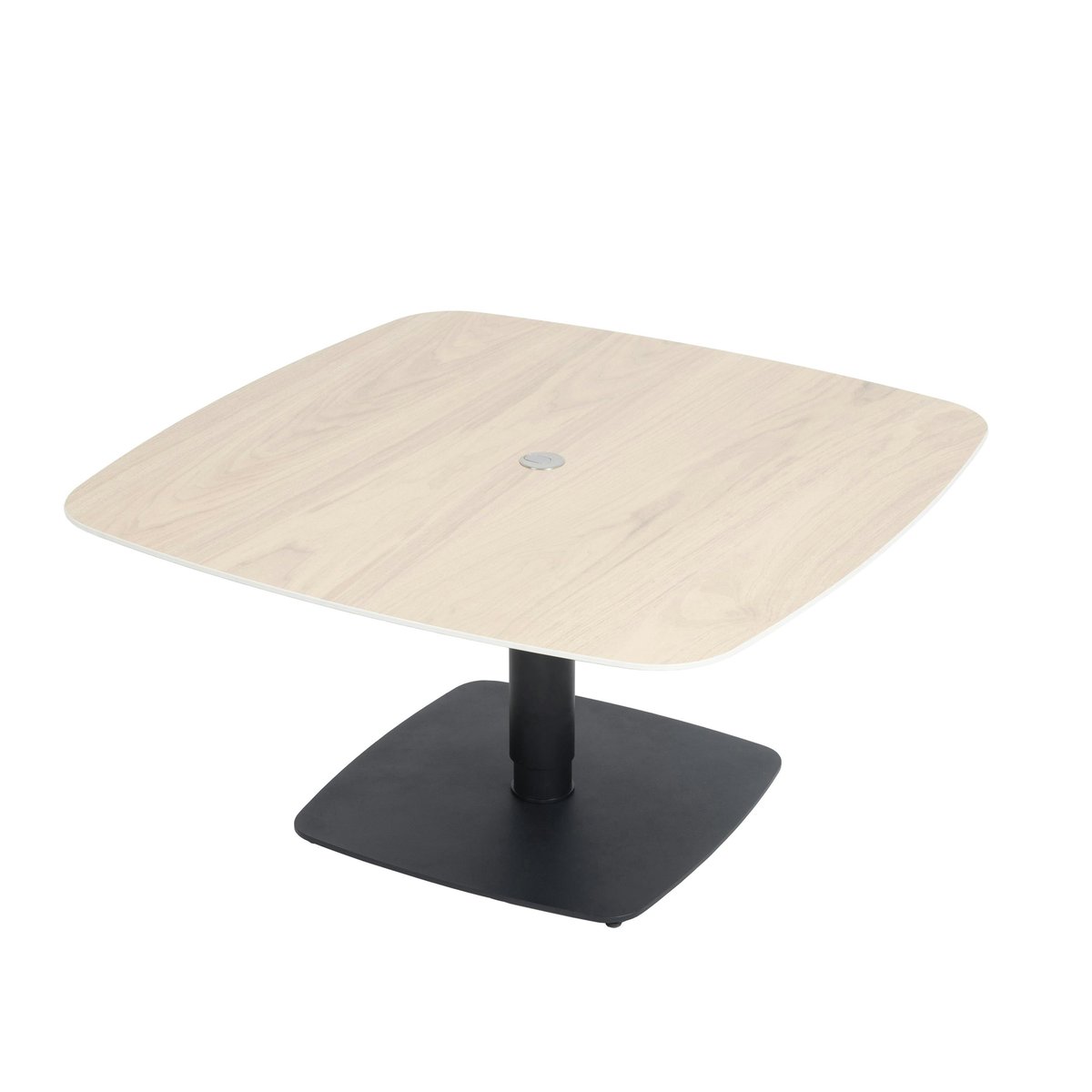 Table carrée en céramique réglable en hauteur LUGANO décor chêne, PIER IMPORT