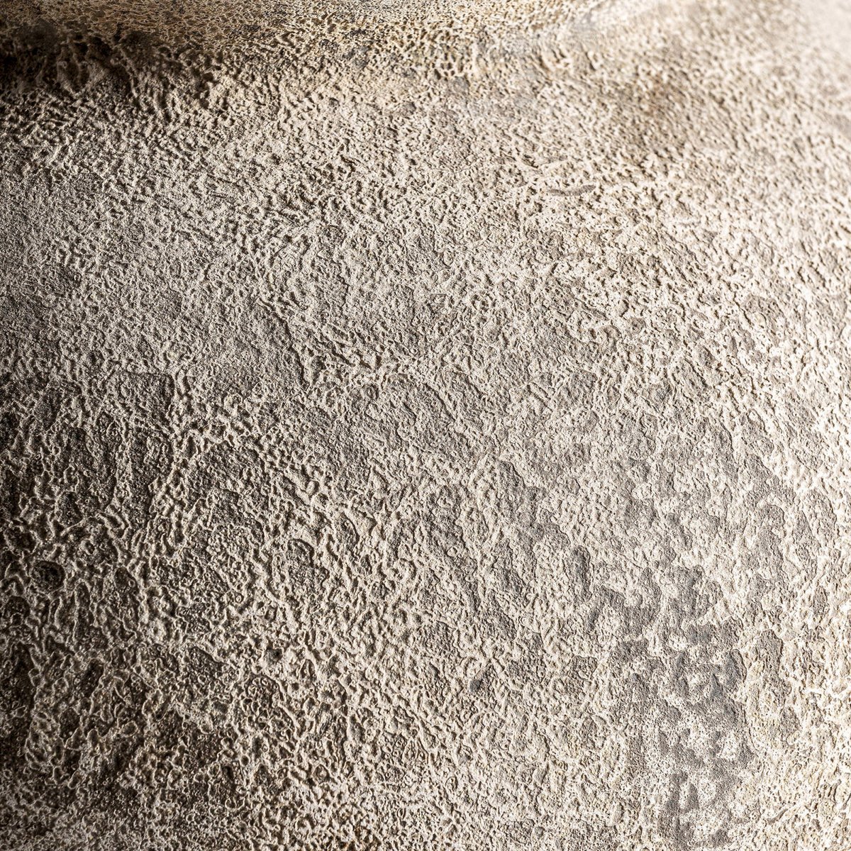 Vase vintage en céramique brun clair vieilli, RECOLLECTION