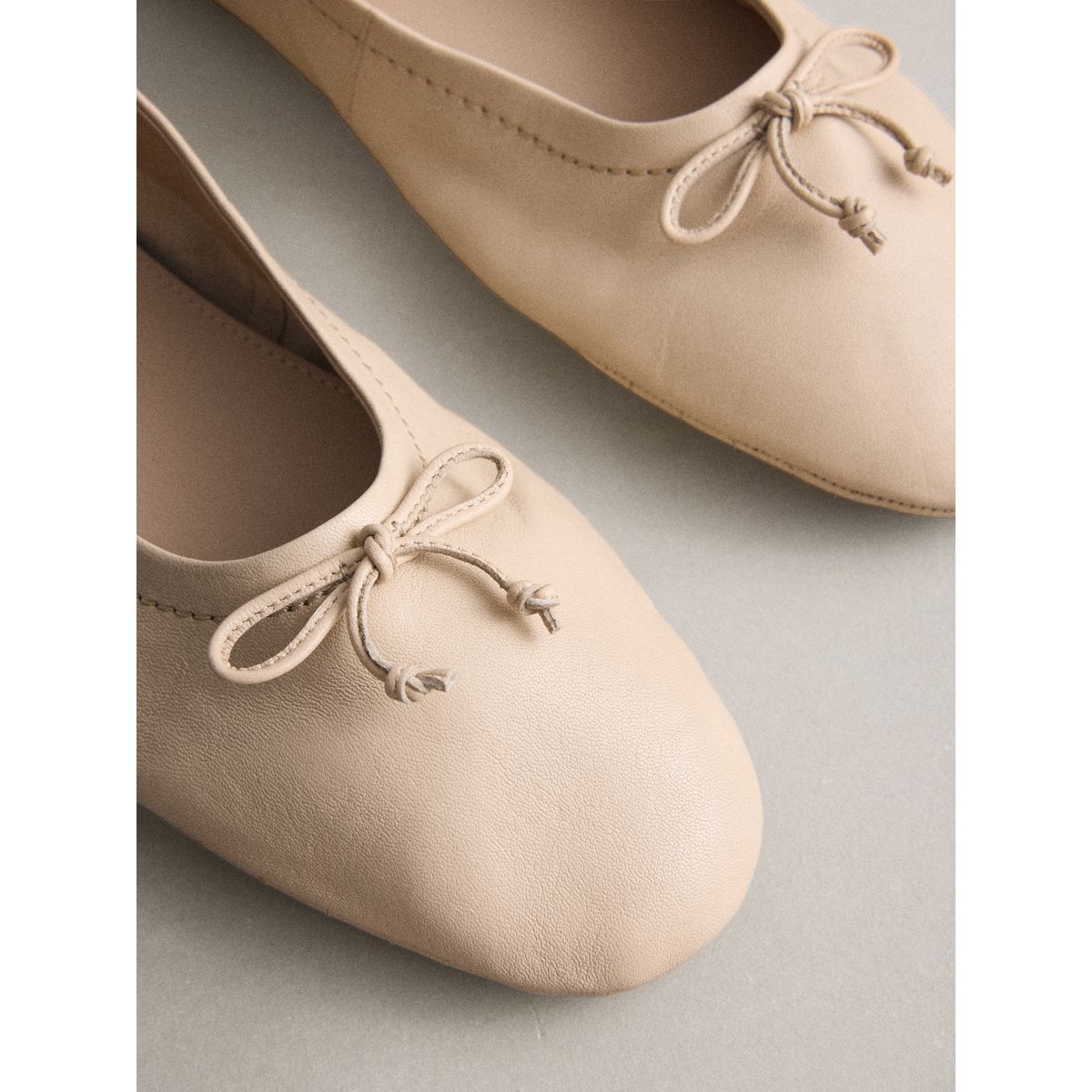 Ballerines en cuir n. premium blanc, NEXT
