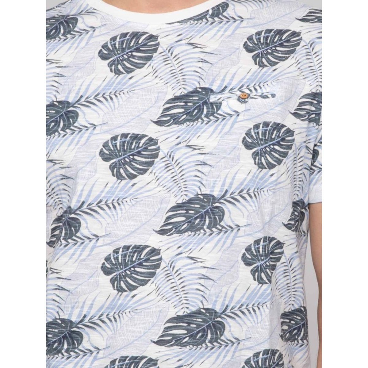 T-shirt Coton Motifs Narotiness bleu, RITCHIE