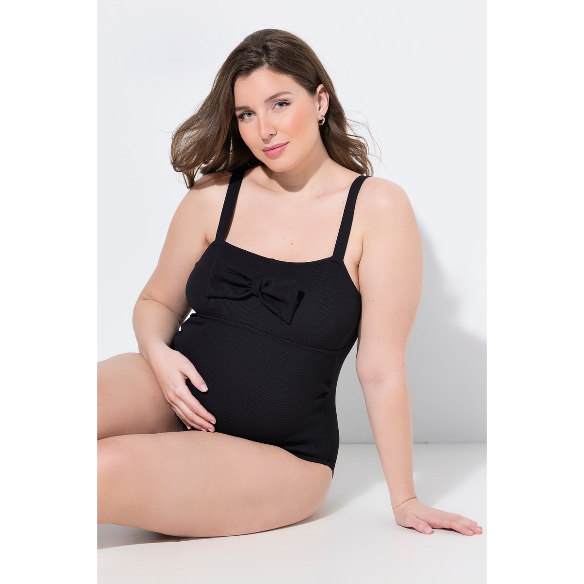 Maillot de bain de grossesse, bonnets souples noir, ULLA POPKEN
