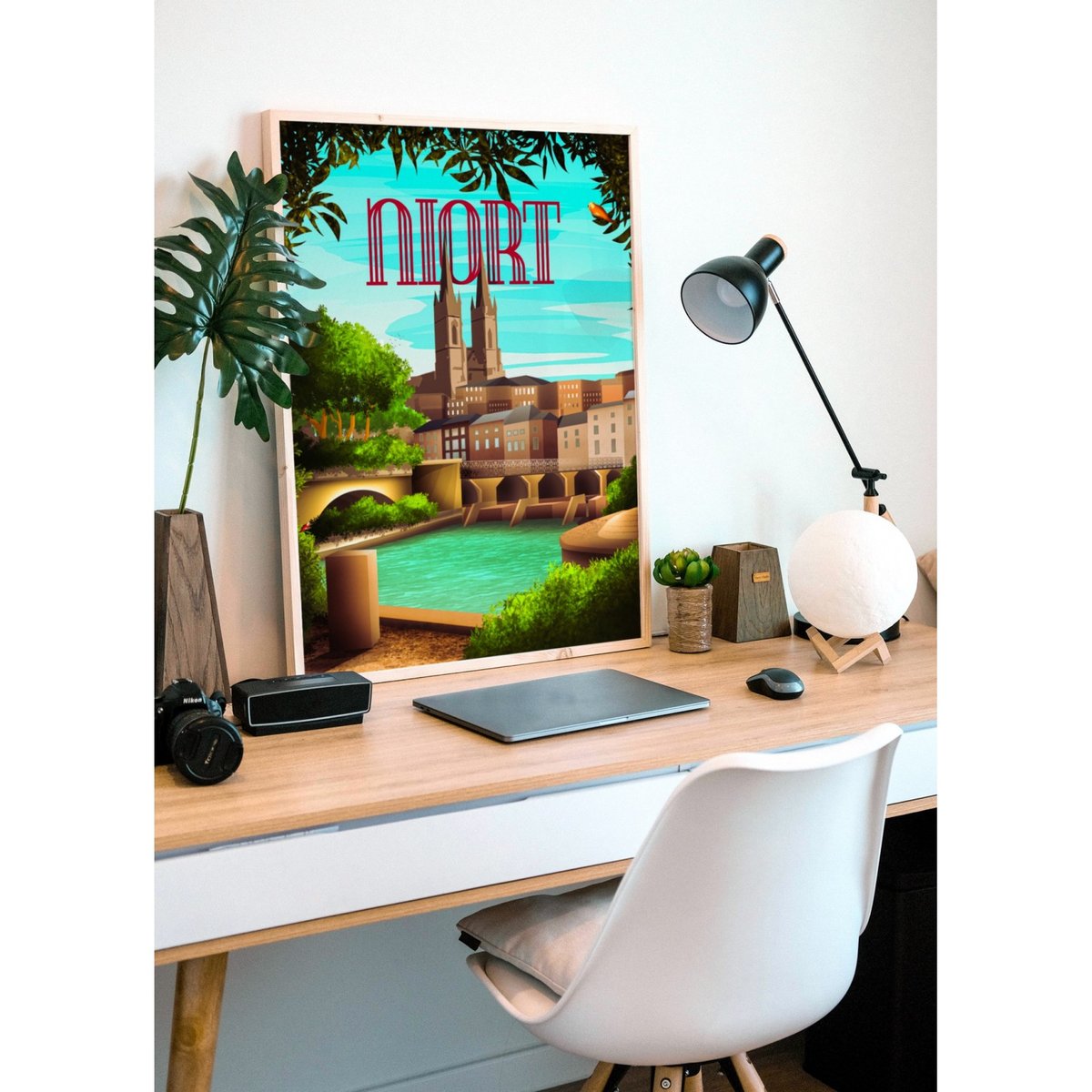 Affiche ville Niort blanc, L'AFFICHERIE