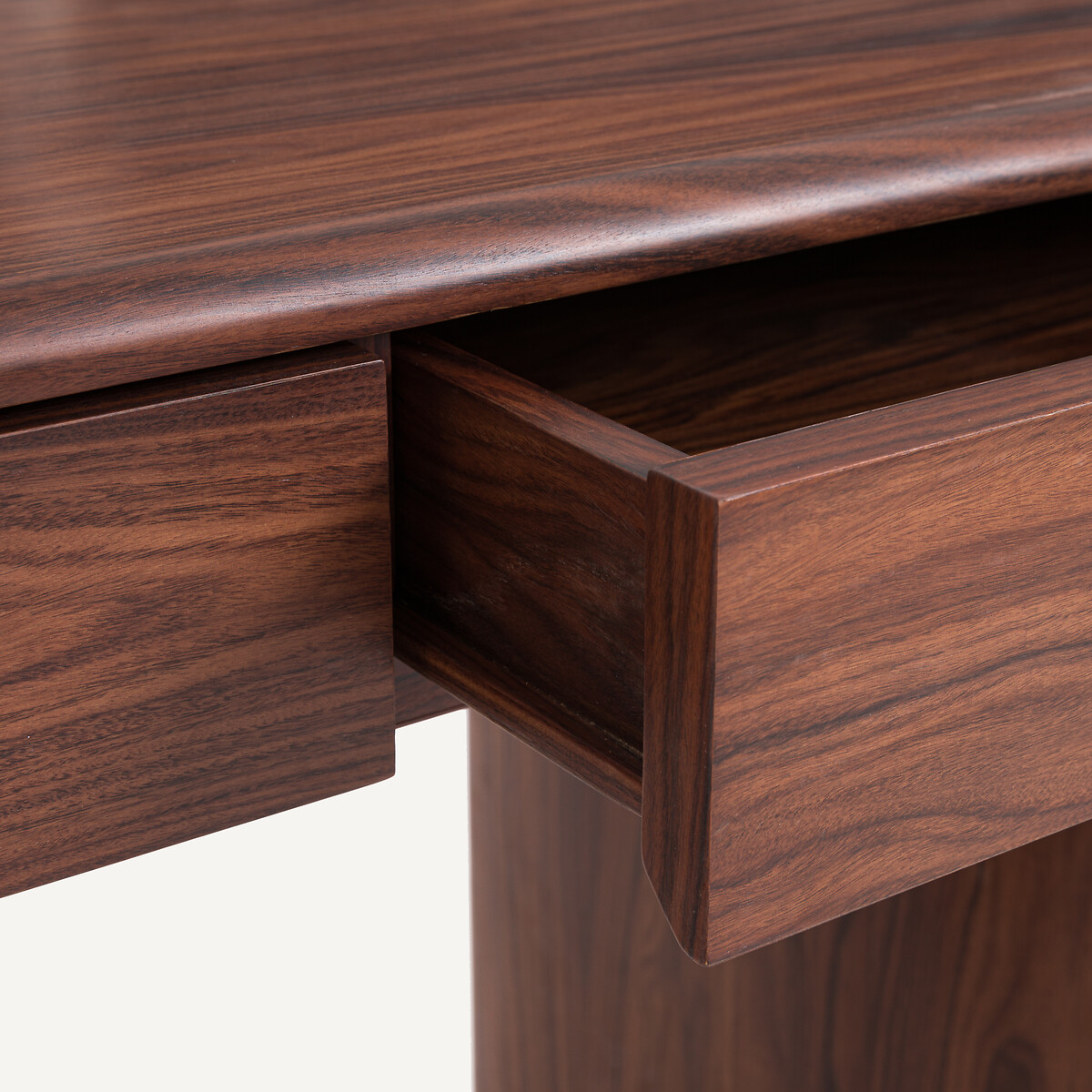 Bureau en MDF plaqué palissandre, 2 tiroirs, LEVENOR palissandre, AM.PM