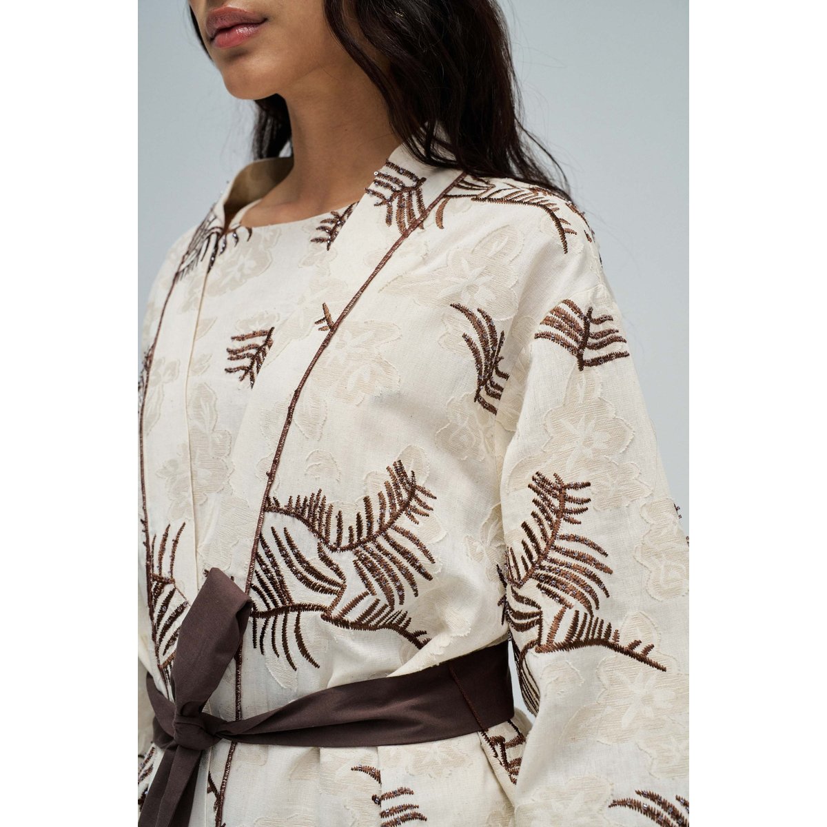 KIMONO AVEC BRODERIES blanc, SALSA JEANS