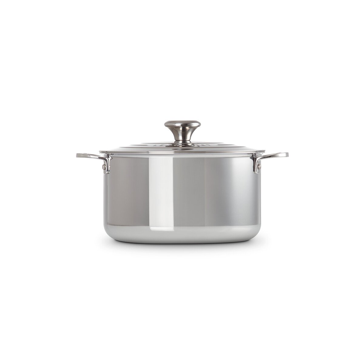 Cocotte ronde Signature inox, LE CREUSET