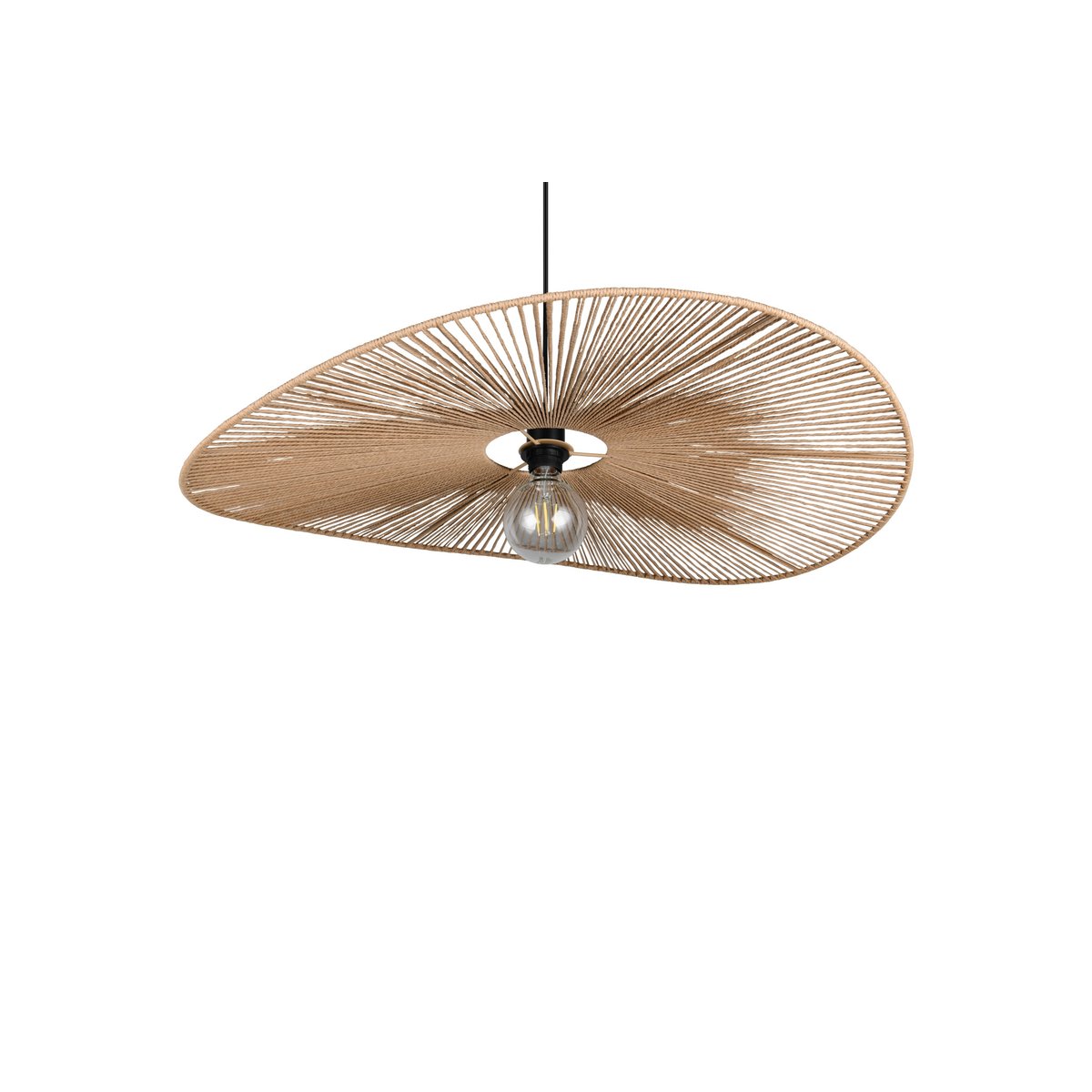 Suspension en papier bohème, D.78 , LAURINE marron, TRIO