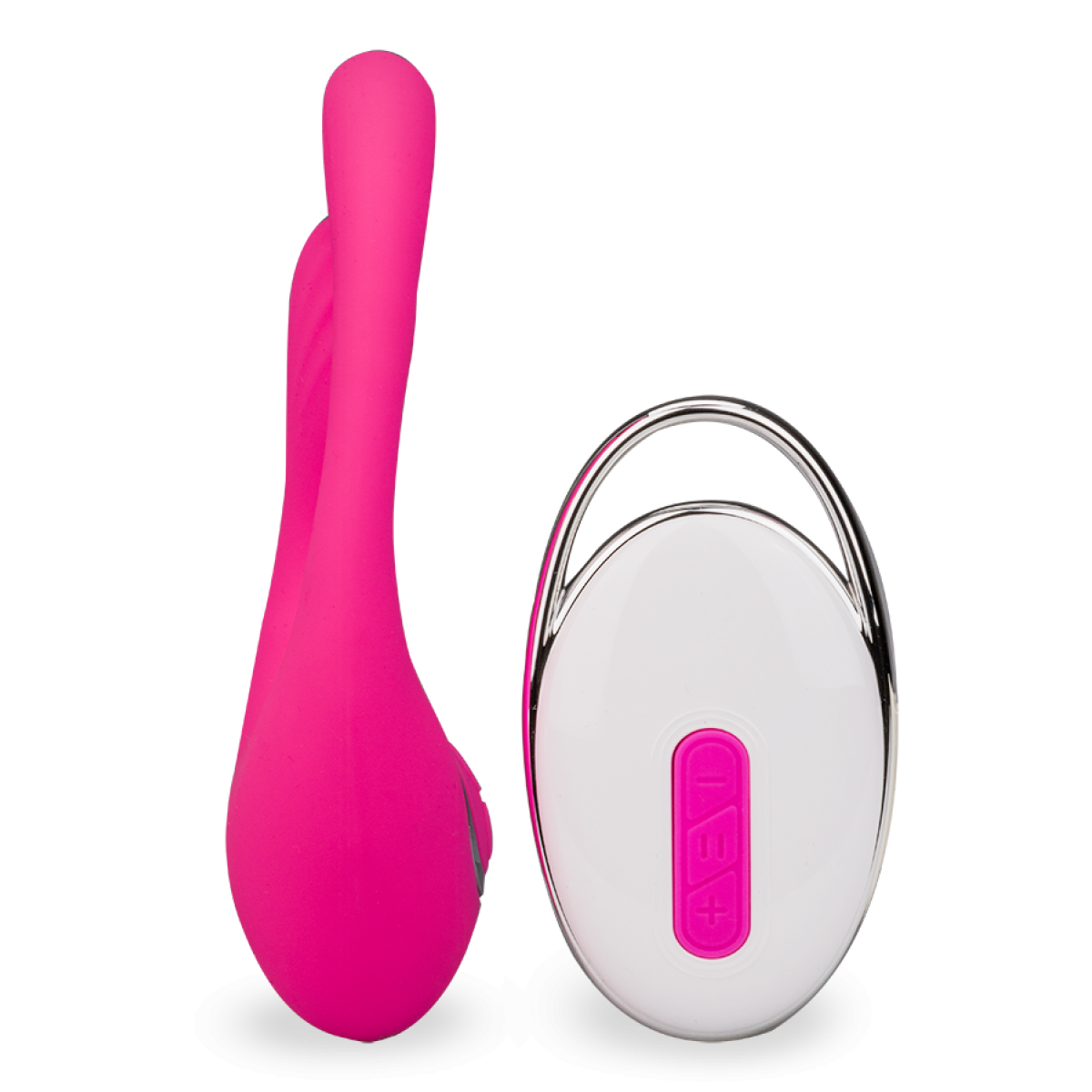 Vibromasseur puissant clitoridien courbé 12 modes USB magnetic rose, LOVE AND VIBES