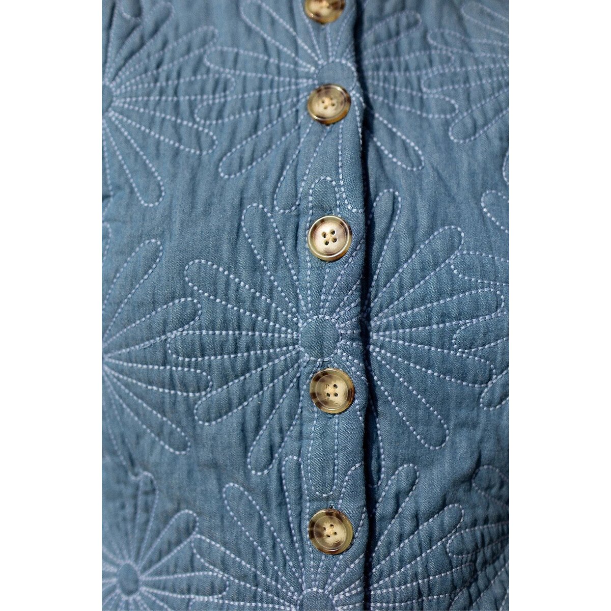 Amavas Sleeveless Quilted Top blue, APACHES COLLECTIONS