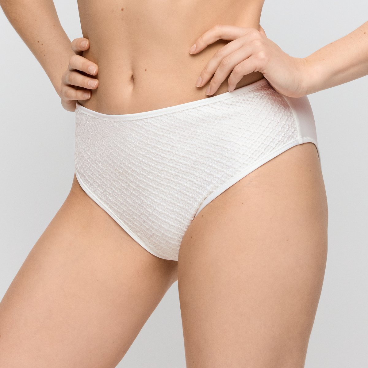 Bikini slip taille haute TALEAH blanc - elfin white, MARIE JO