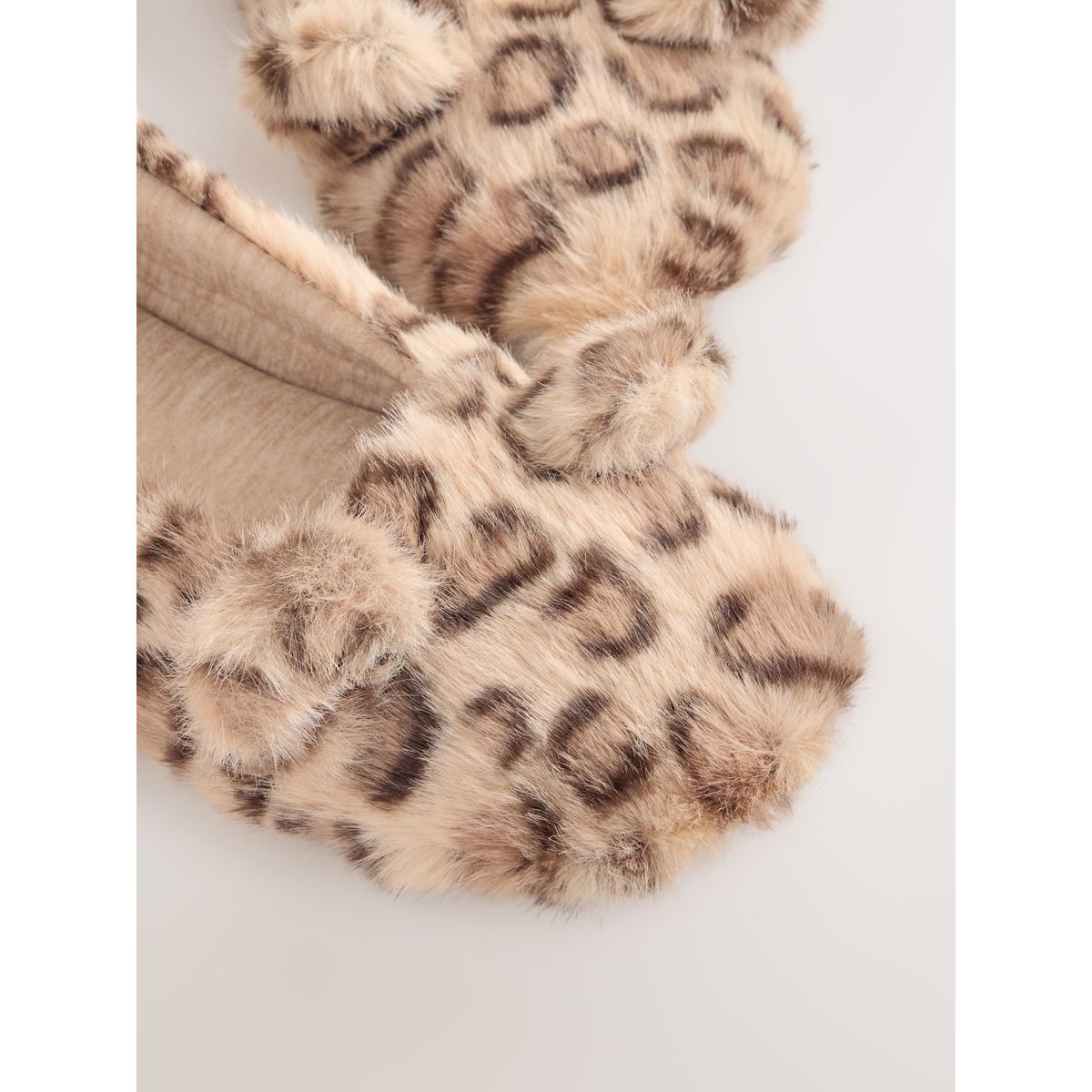 Chaussons à imprimé ballerine marron/animal, NEXT