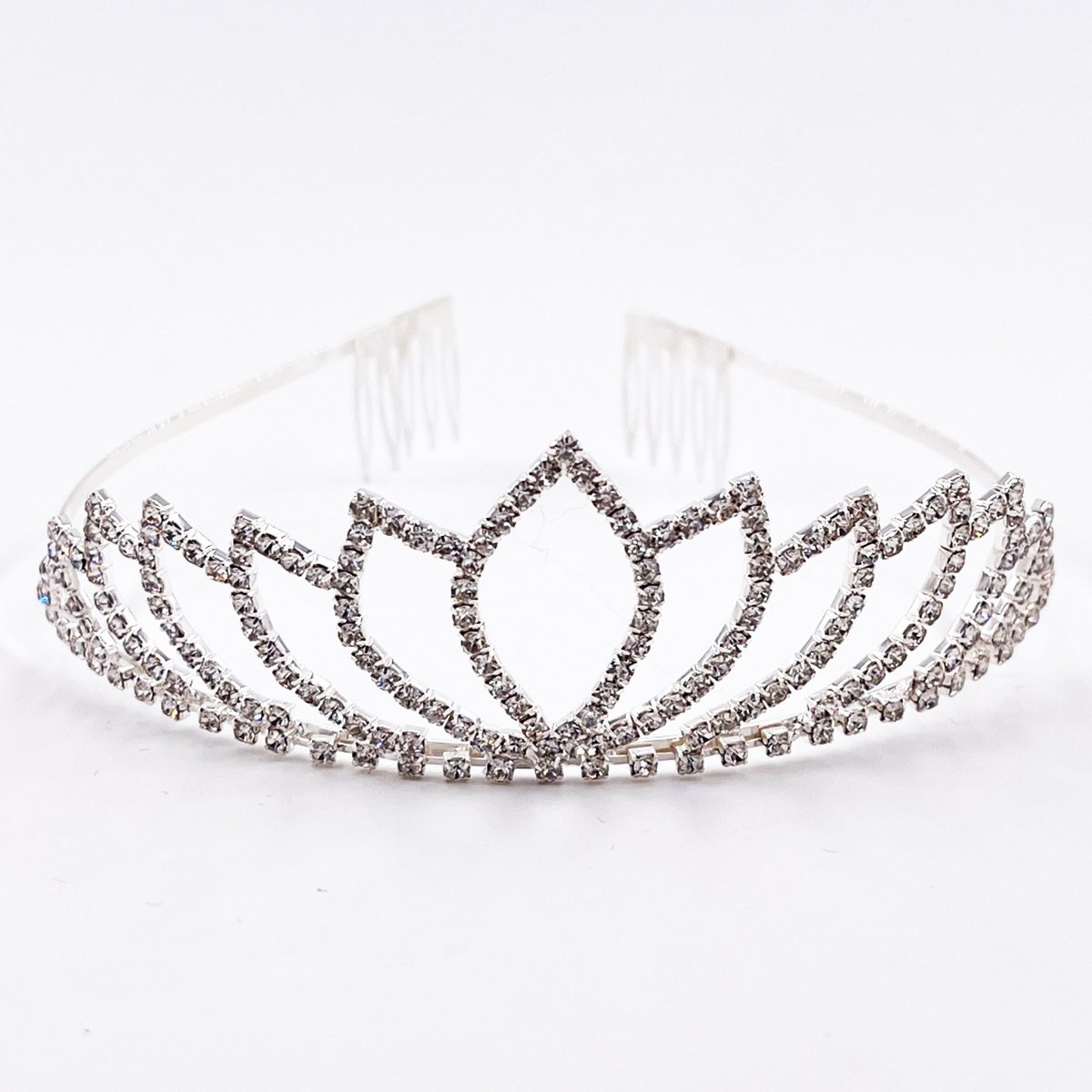 Diadème couronne enfant strass déguisement princesse argent, SEVIRA KIDS