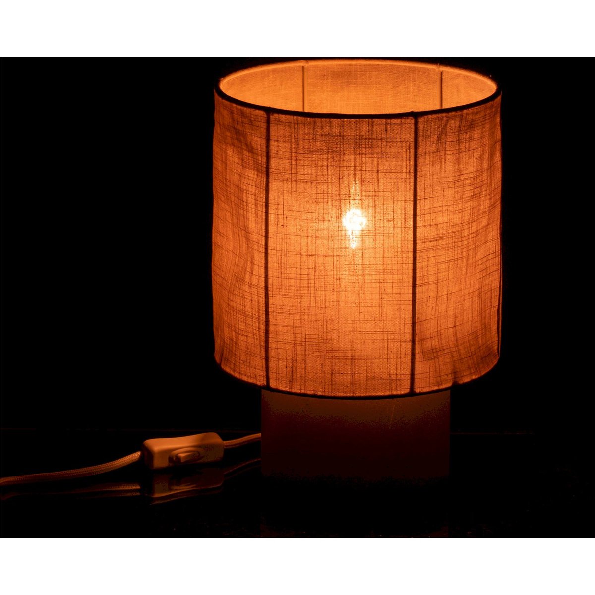 Lampe de table en ciment beige et ciment naturel, RECOLLECTION