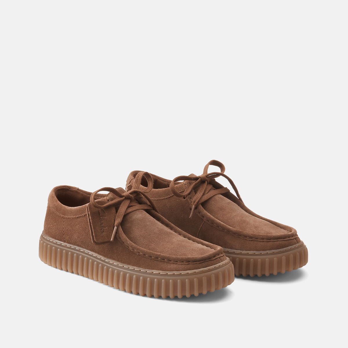 Torhill Suede Shoes cognac, CLARKS