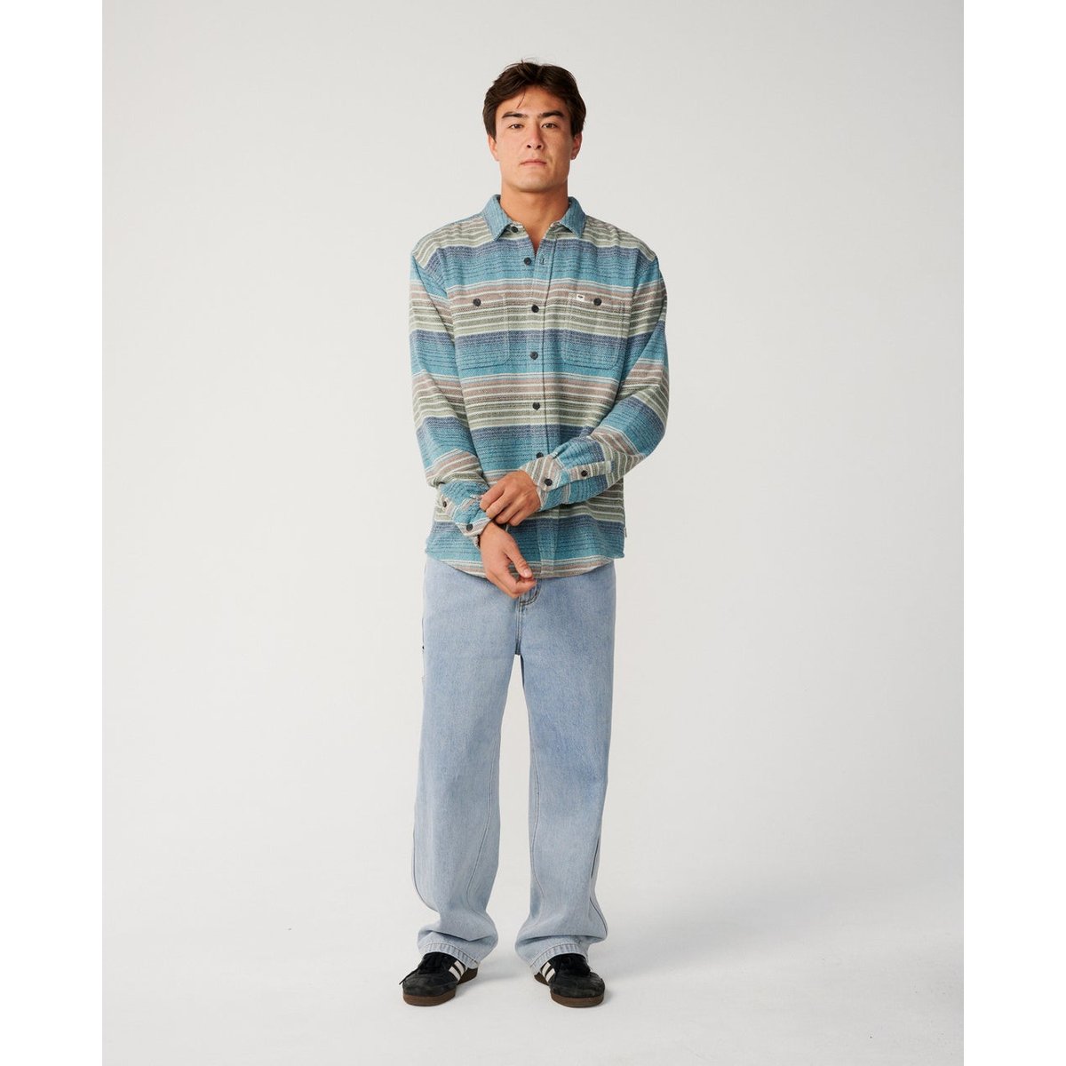 Chemise en flannelle CLASSIC SURF Baja dusty jade, RIP CURL