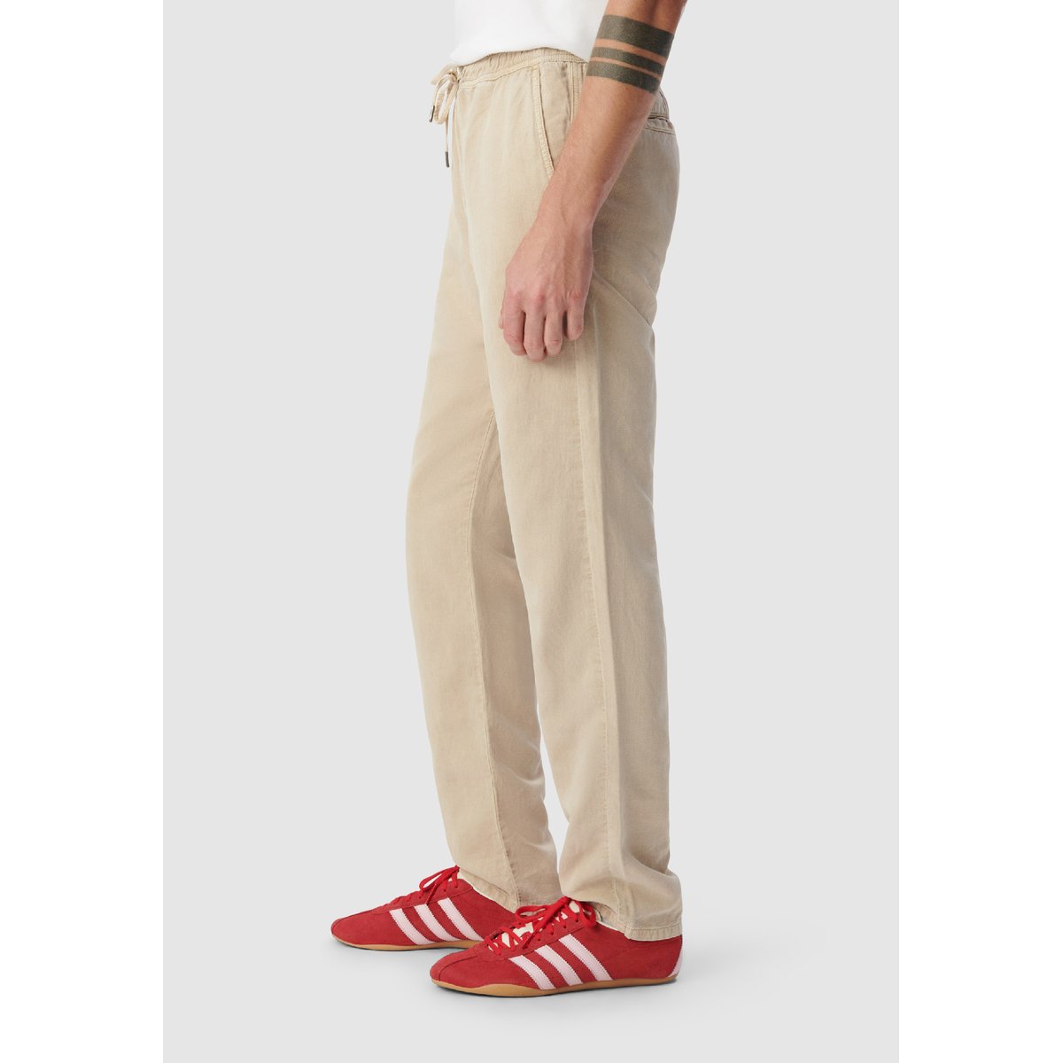 Jogpant confort taille élastiquée beige, IKKS