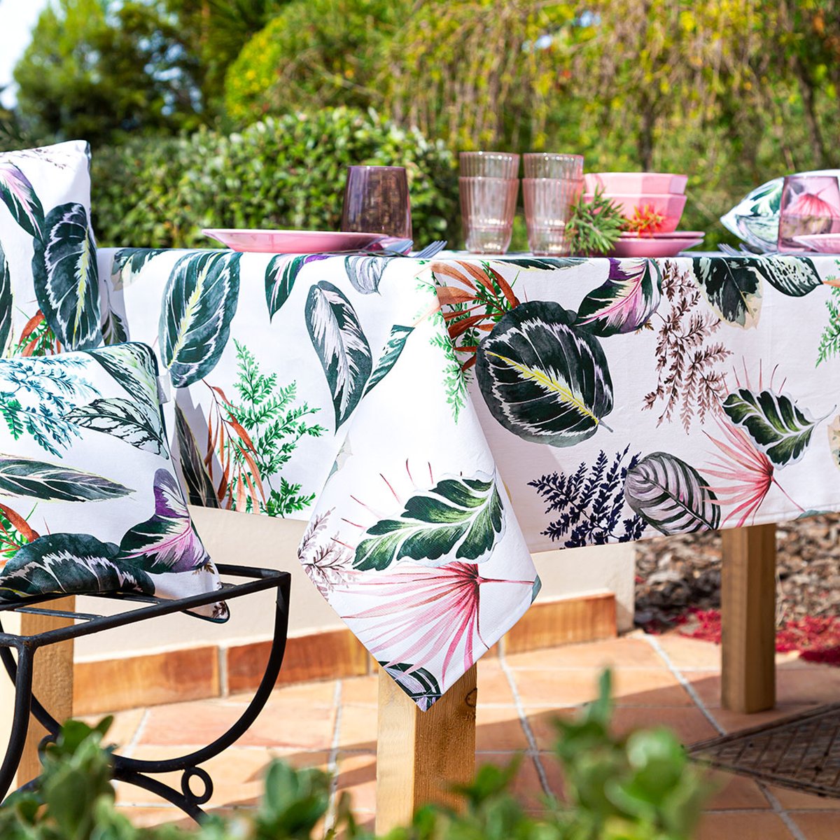 Nappe en coton enduite TROPALM multicolore, NAF NAF HOME