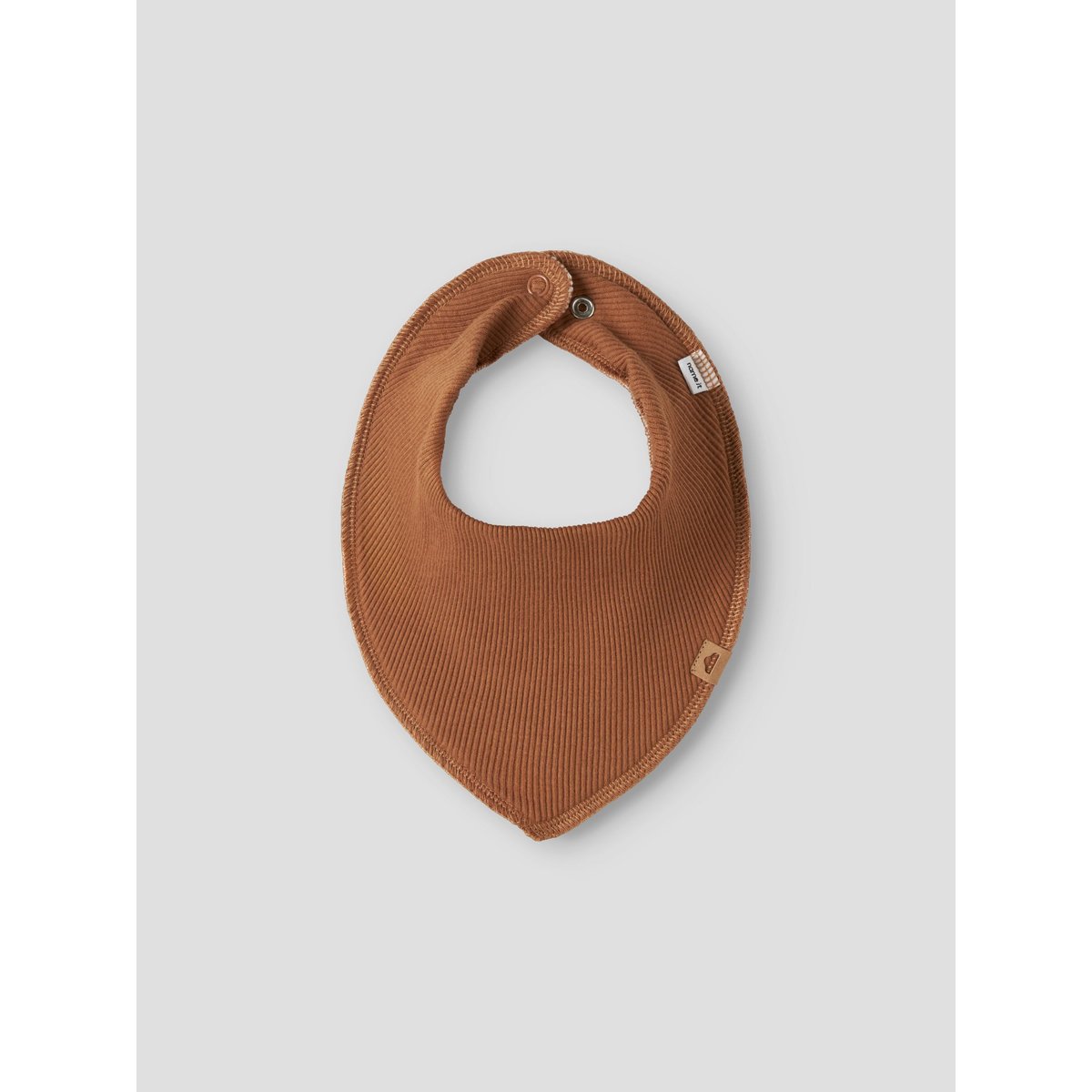 Bavoir Carré marron - mustang1, NAME IT