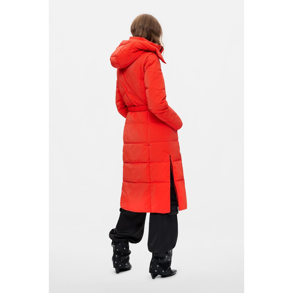 Manteau long matelassé orange, DESIGUAL