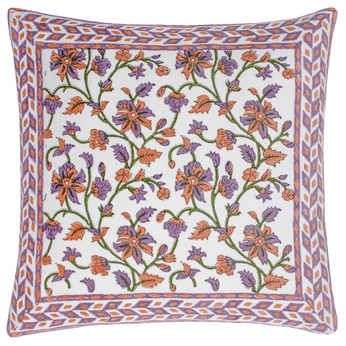Mentera Floral Velvet Cushion lilac, PAOLETTI