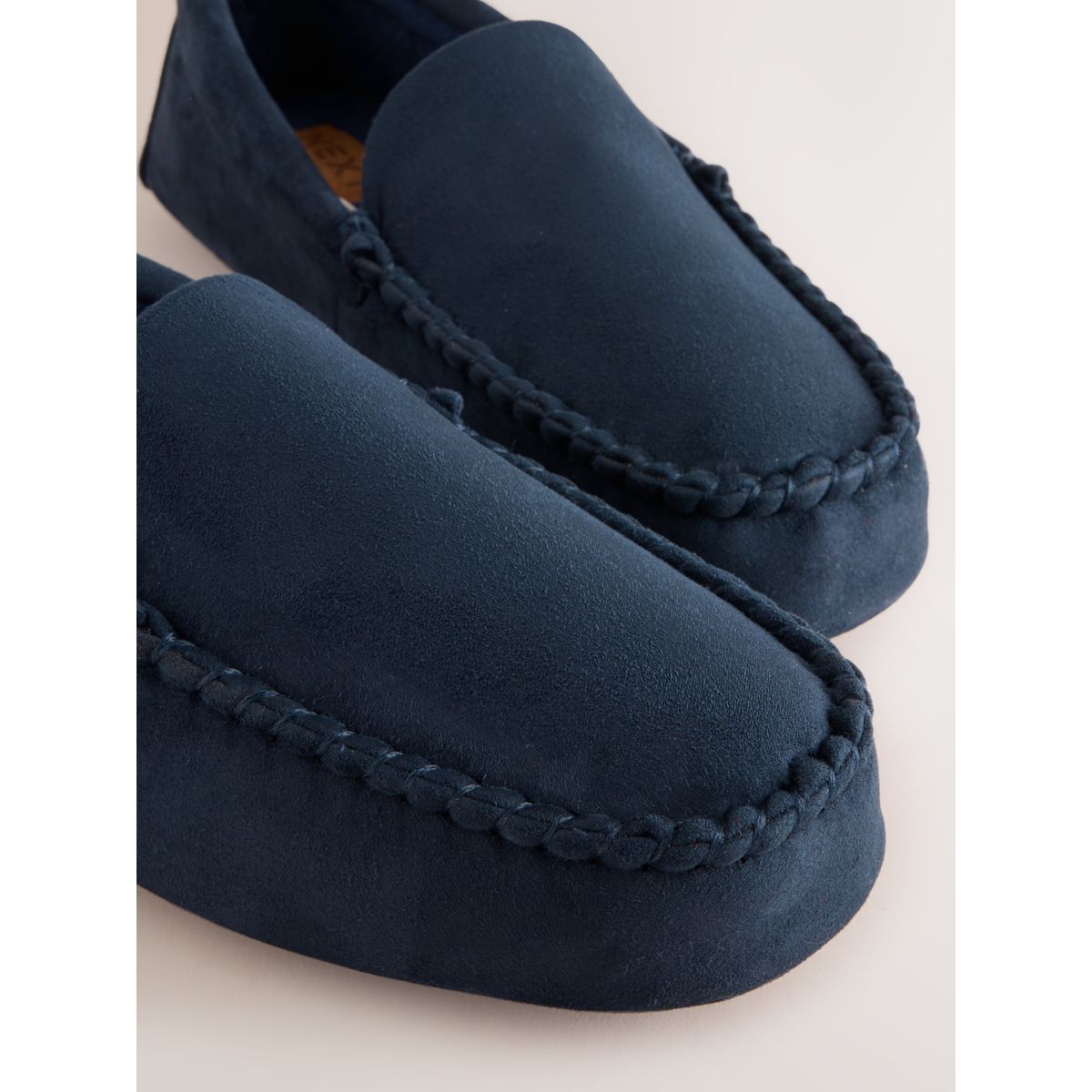Chaussons style mocassins bleu marine, NEXT