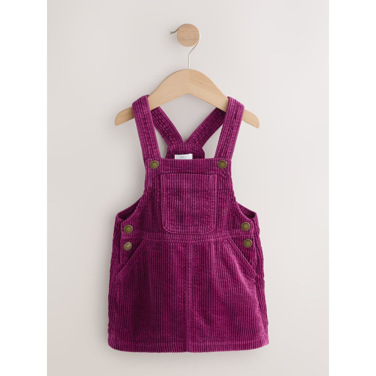 Robe chasuble en velours côtelé rouge bordeaux, NEXT