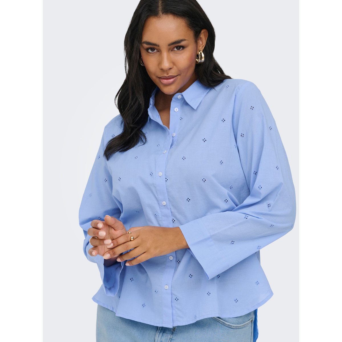 Chemise cornflower blue, ONLY CARMAKOMA