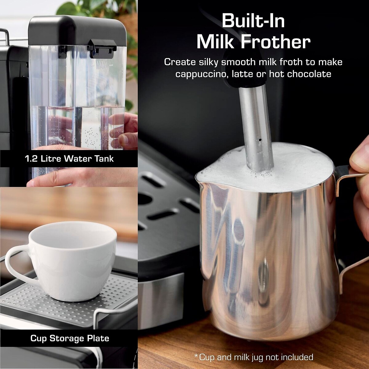 Digital Coffee Machine - SK22113BLK black, SWAN