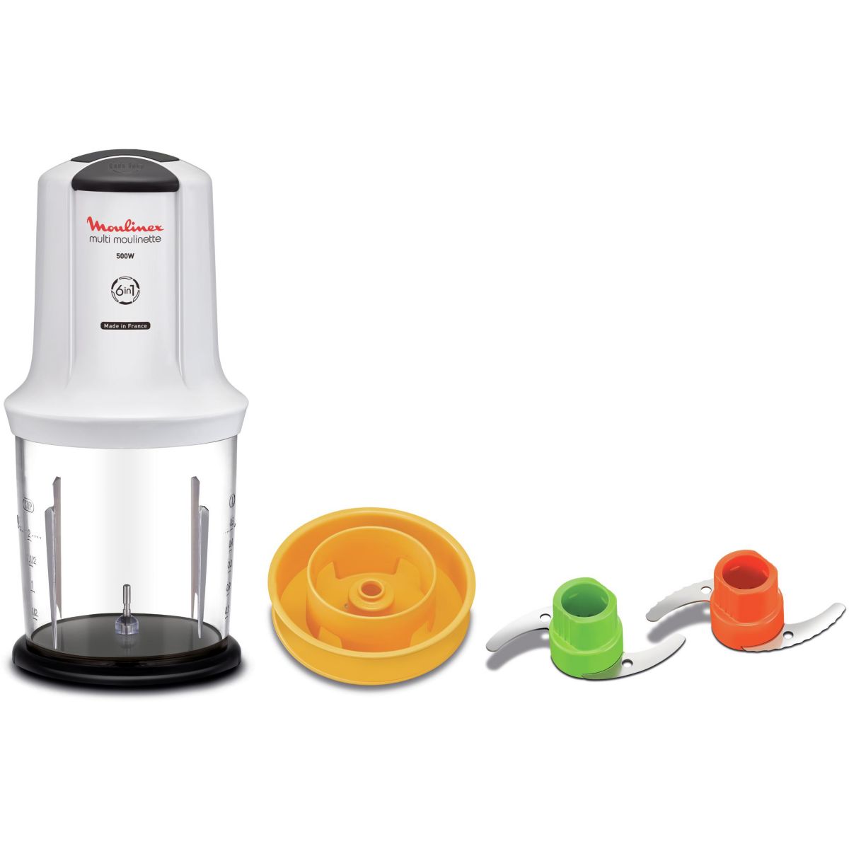 Hachoir MULTI-MOULINETTE 6 en 1 AT723110 couleur unique, MOULINEX