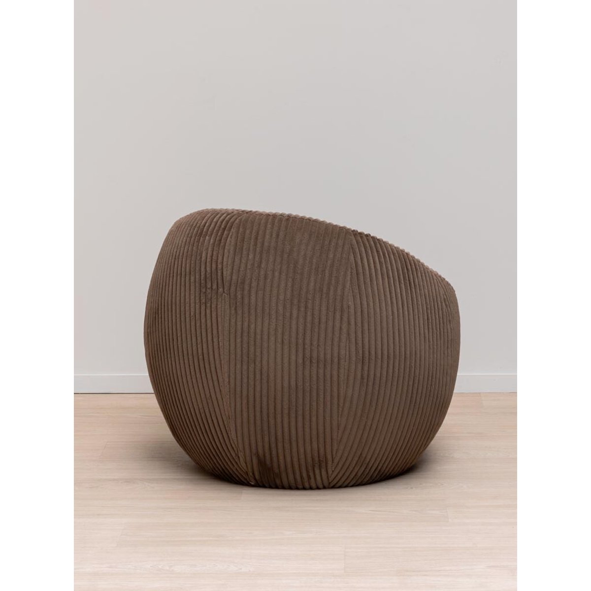 Fauteuil en polyester MOKA marron, CHEHOMA