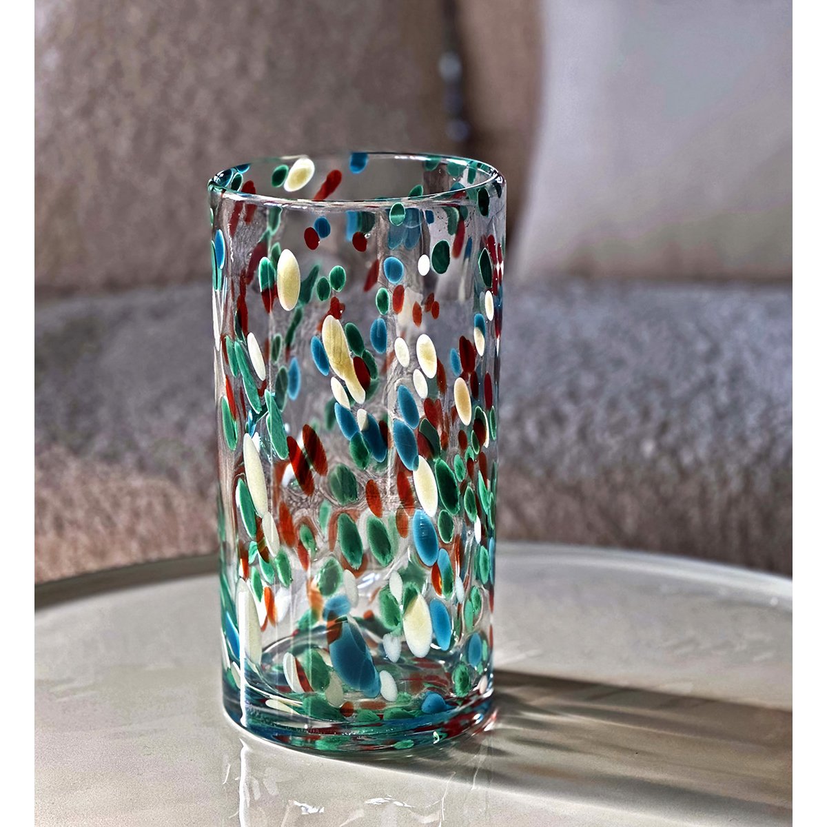 Vase léopard multicolore, OPJET