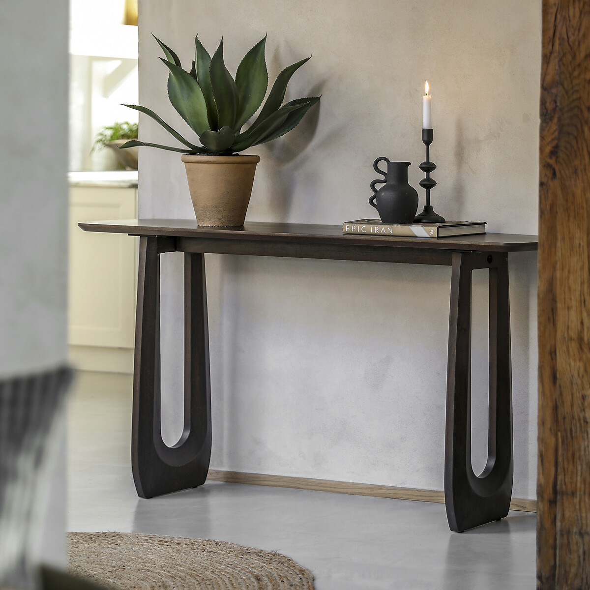 Akron Mango Wood Console Table brown , ÉDITÉ