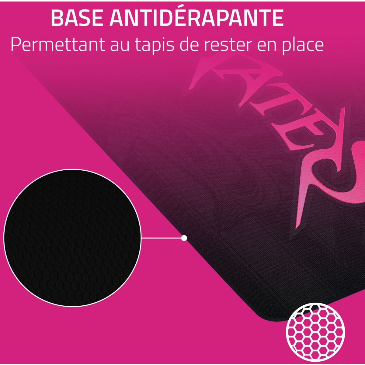 Tapis de souris GIGANTUS V2 XXL GENTLEMATES EDITION couleur unique, RAZER