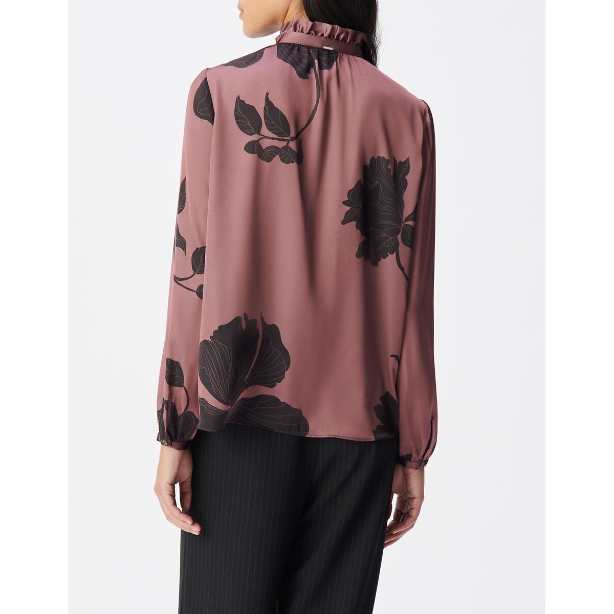 Blusa de manga comprida com estampado floral caramelo, IKKS