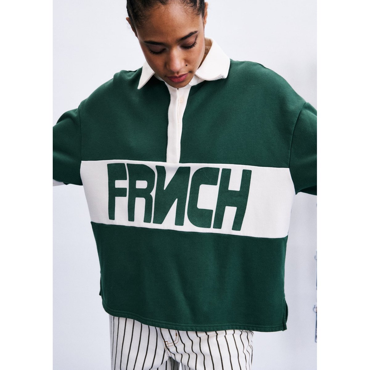 Sweatshirt Fistral en coton FISTRAL vert, FRNCH