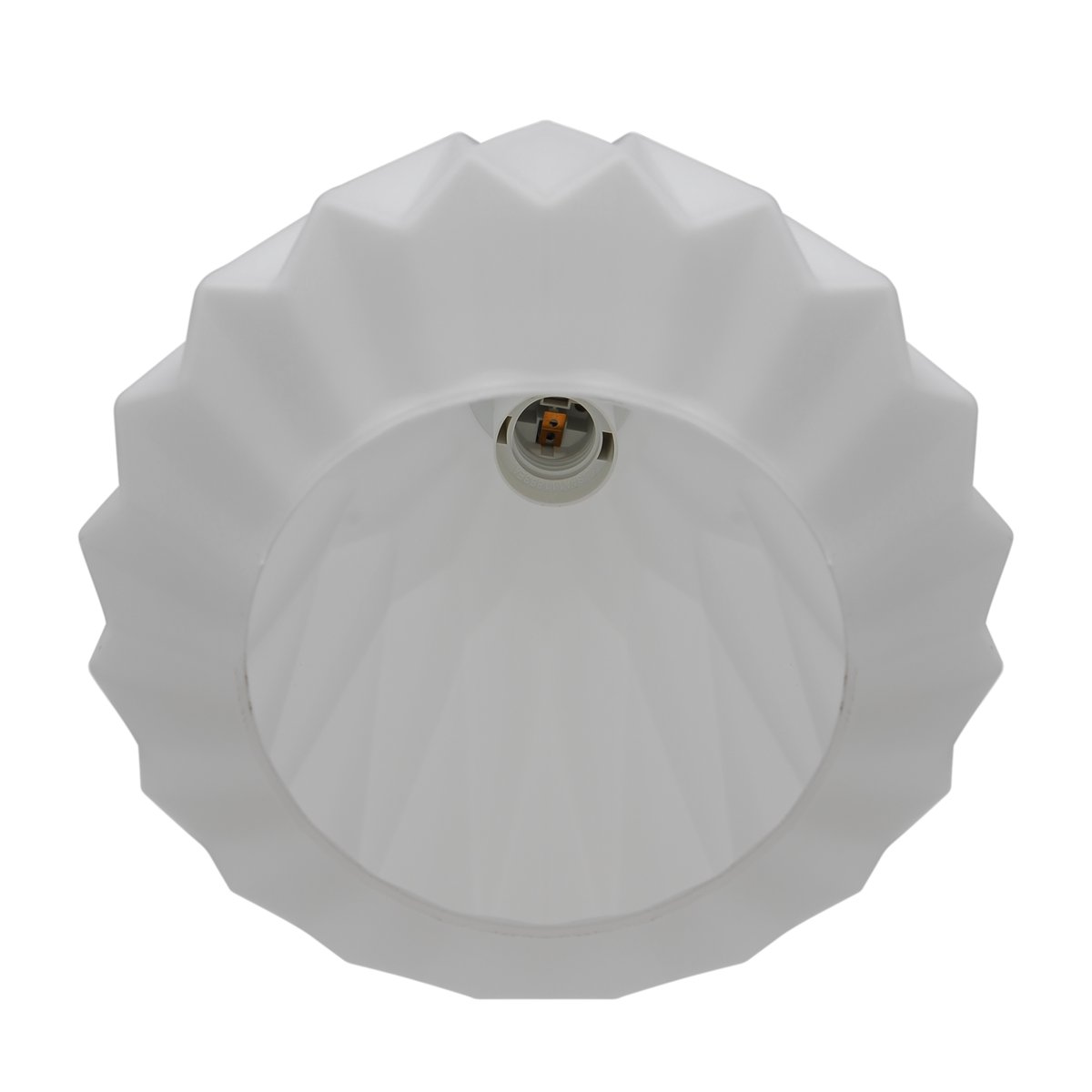 Suspension détails plissés subtils en verre opale, ELBIE blanc, NORDLUX