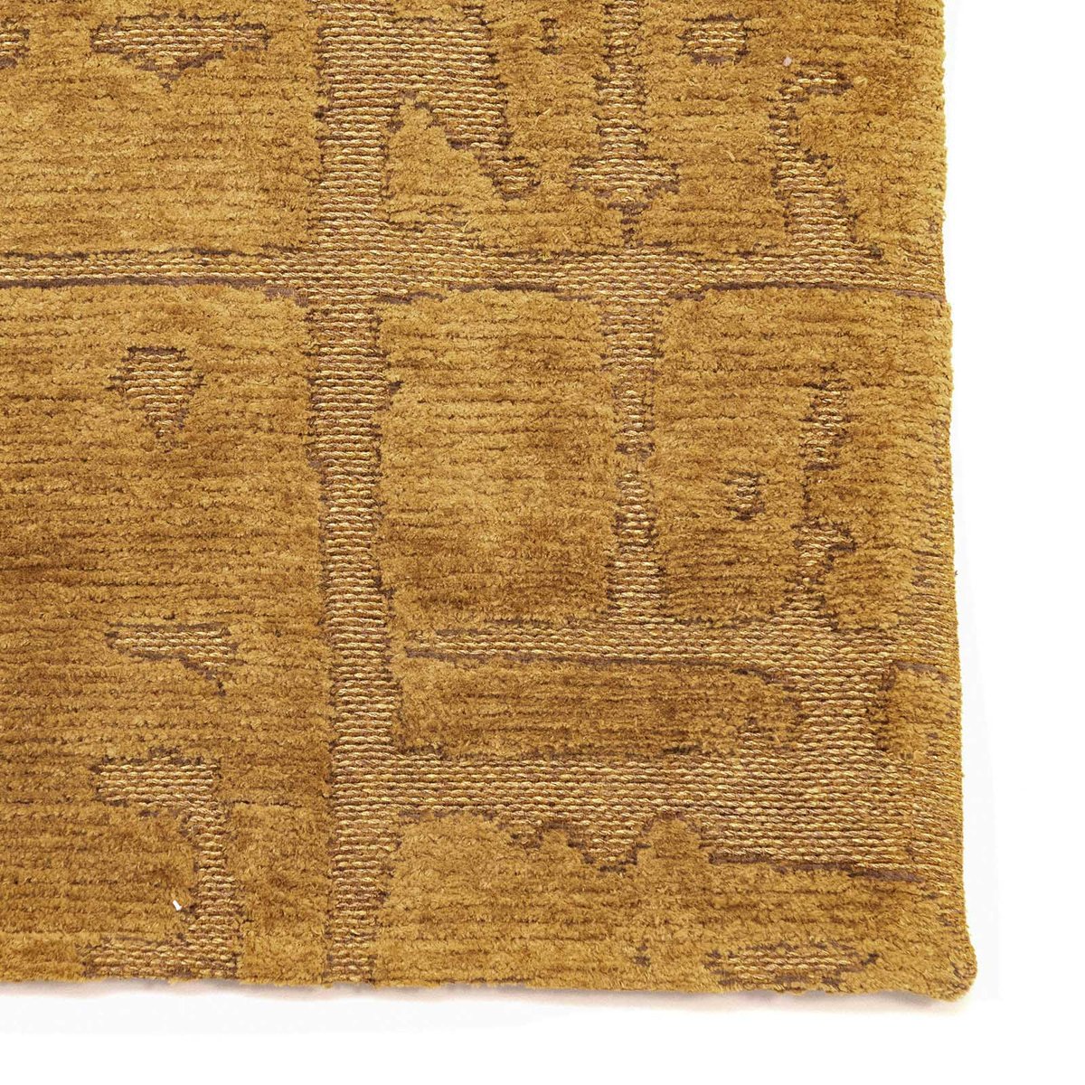 Tapis intérieur/extérieur tissé plat LOWLAND jaune, NOVATREND
