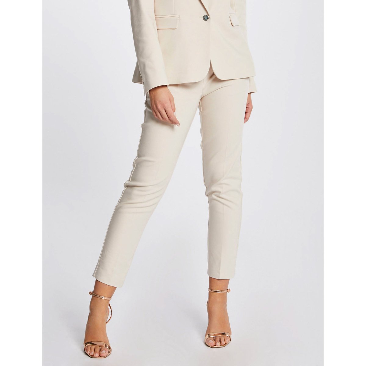 Pantalon cigarette 7/8ème ivoire, MORGAN