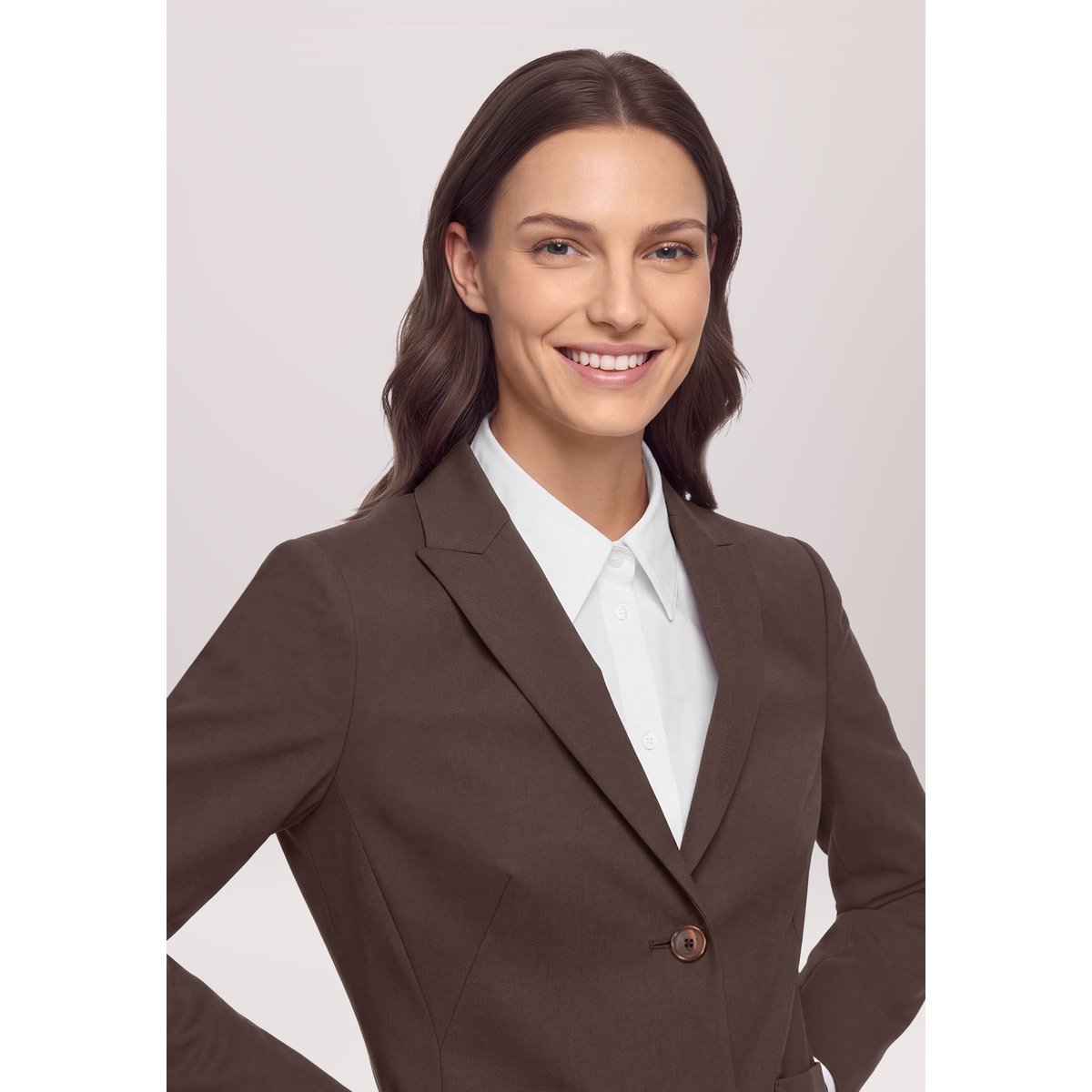 Veste blazer à manches longues light maroon, BETTY BARCLAY