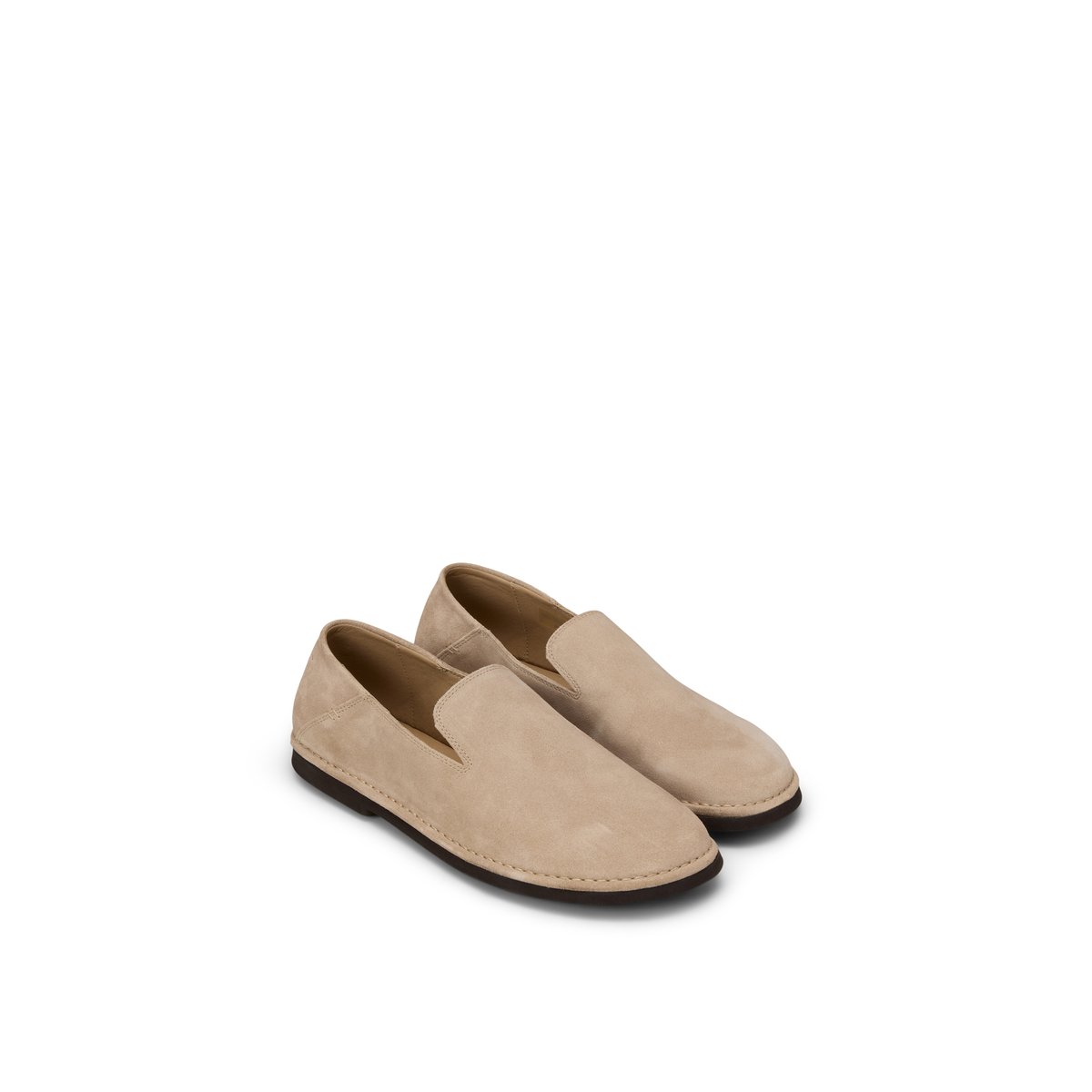 Loafer modèle Arvid en cuir velours doux marron clair, MARC O'POLO