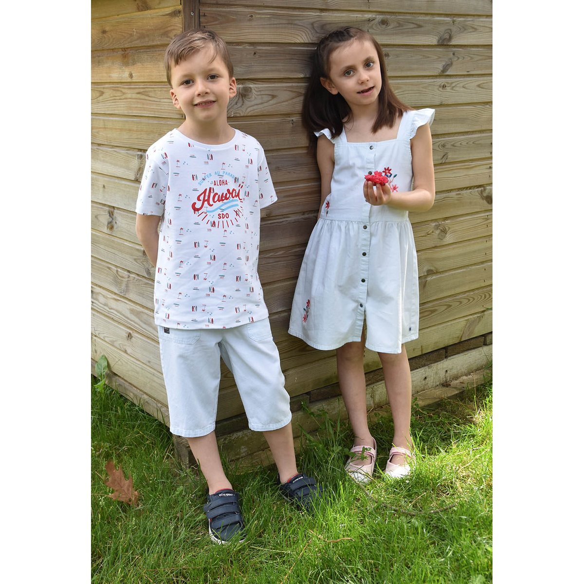 Tee shirt giulio manches courtes enfant blanc, SUCRE D'ORGE