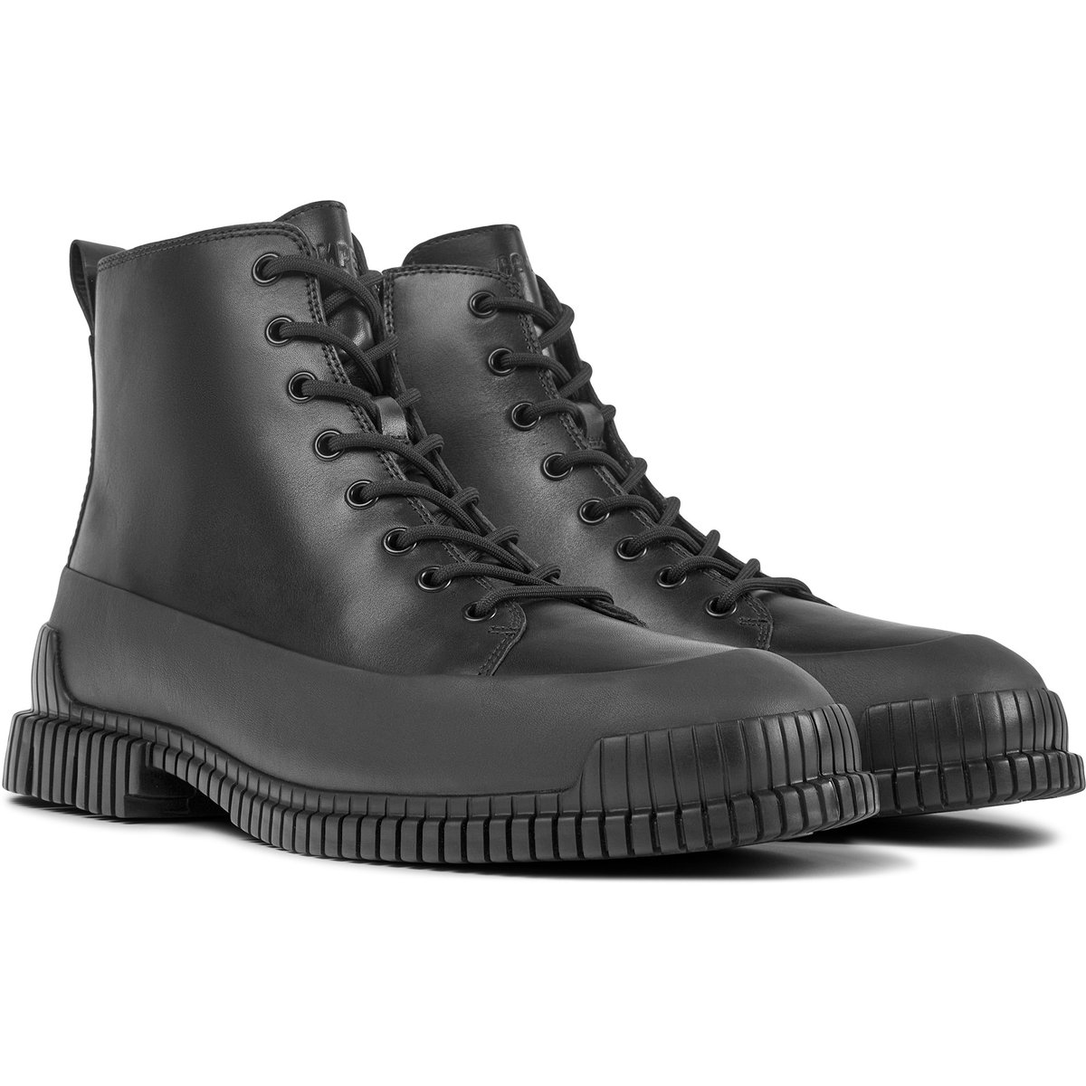 Bottines À Lacets Cuir Pix noir, CAMPER