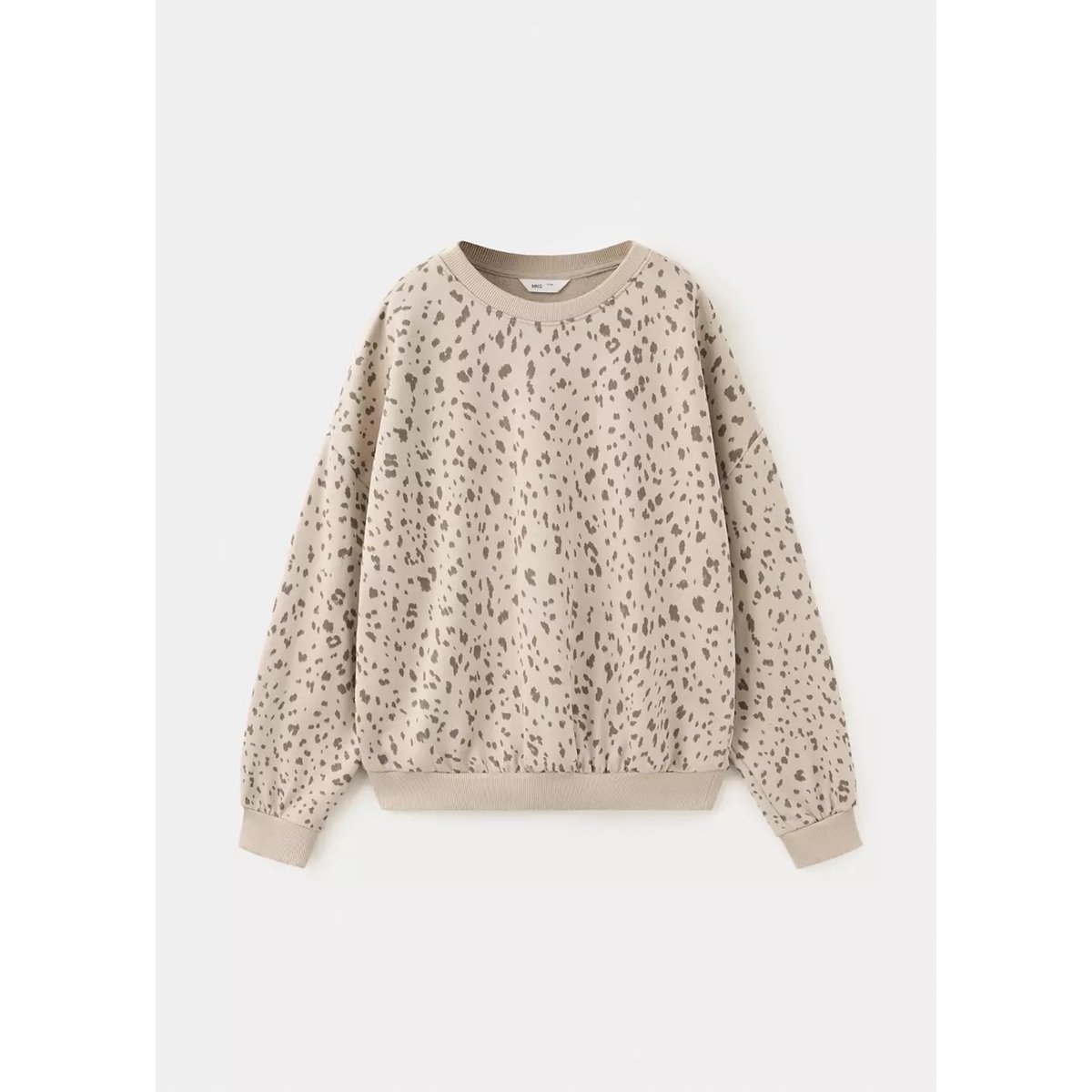 Sweat coton imprimé animal sable, MANGO KIDS