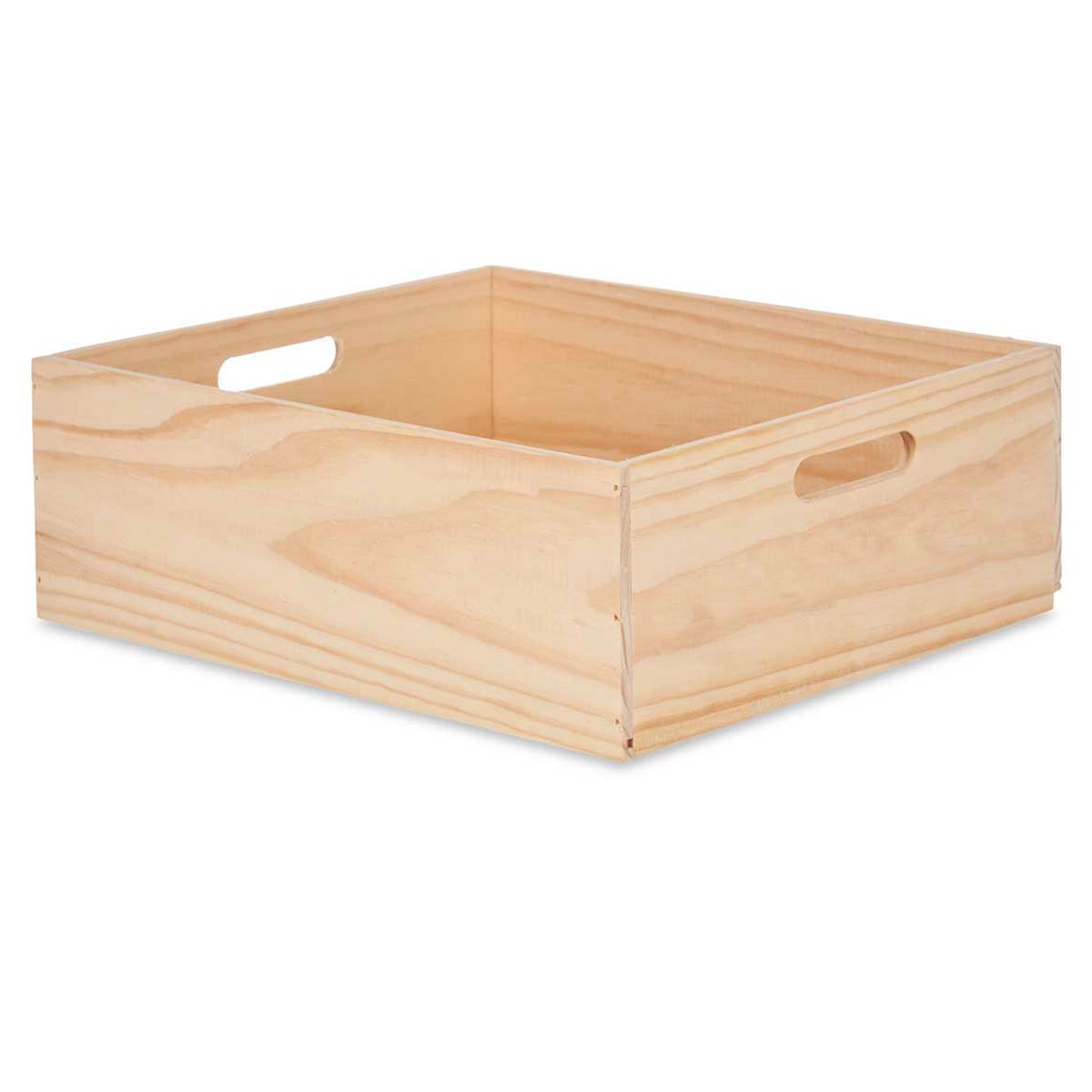 Caisse en bois de rangement 40x35x14cm bois, WADIGA