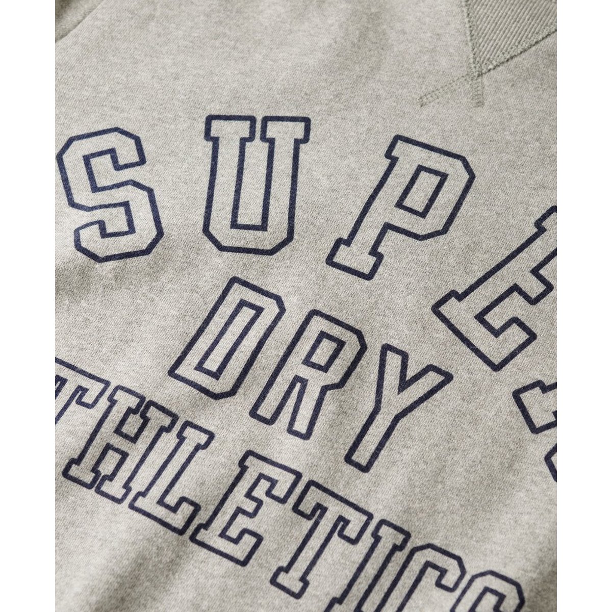 Sweat oversize imprimé Athletic gris athlétique chiné, SUPERDRY