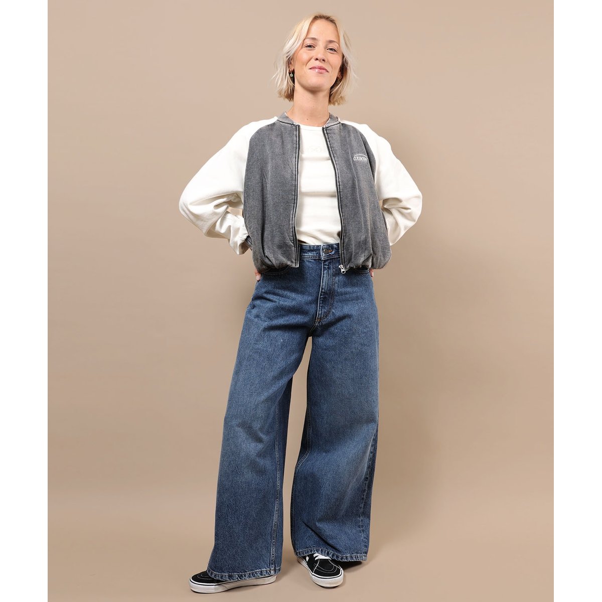 Sweat zippé WARPEDFLO pewter, OXBOW